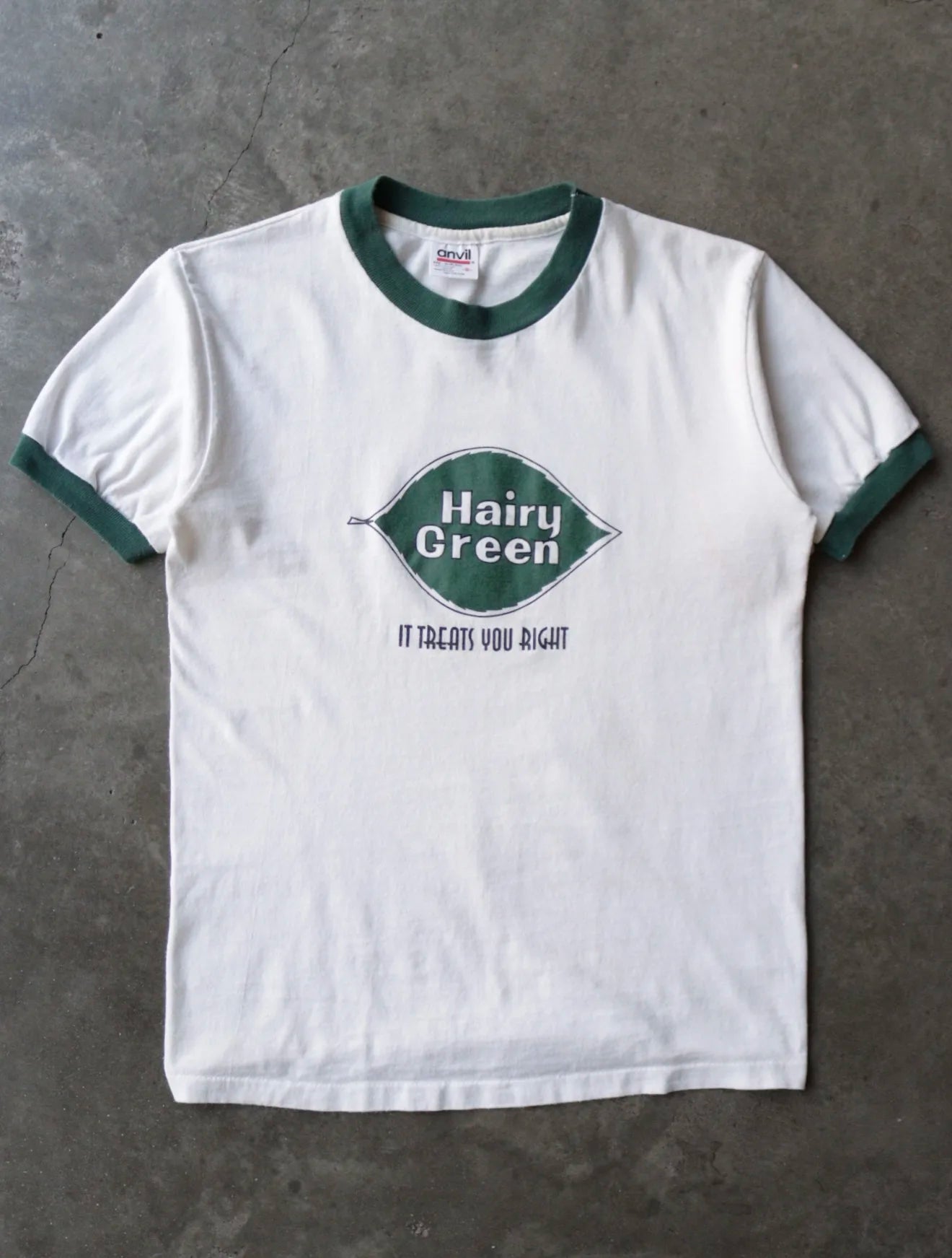 1990S HAIRY GREEN RINGER TEE