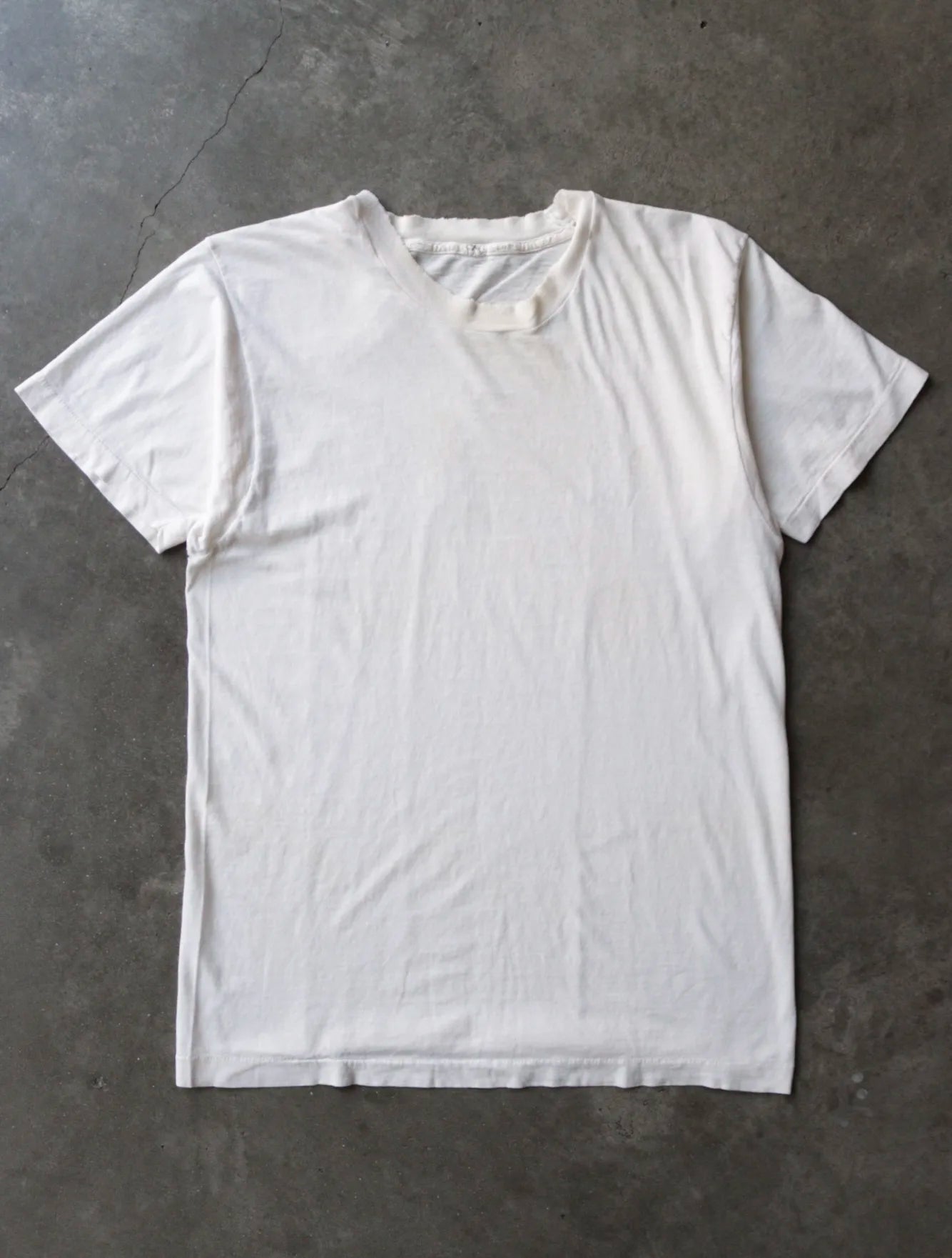 1970S BLANK WHITE TEE