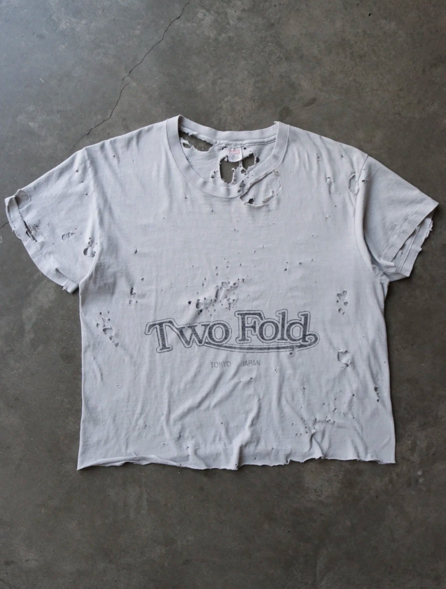 1990S THRASHED TWOFOLD JAPAN TEE