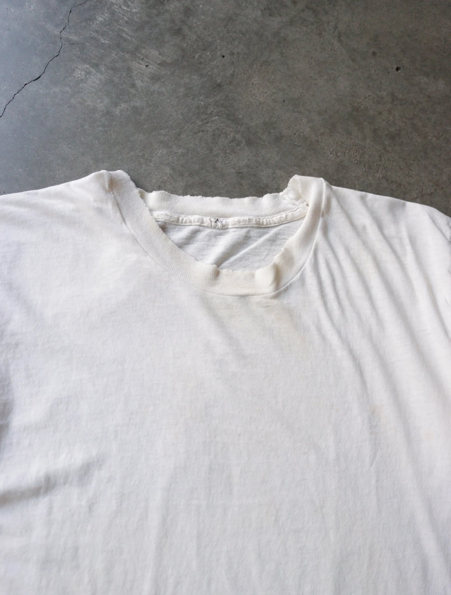 1970S BLANK WHITE TEE