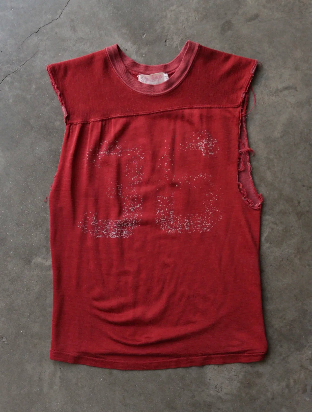 1970S CHOPPED FADED JERSEY SHIRT