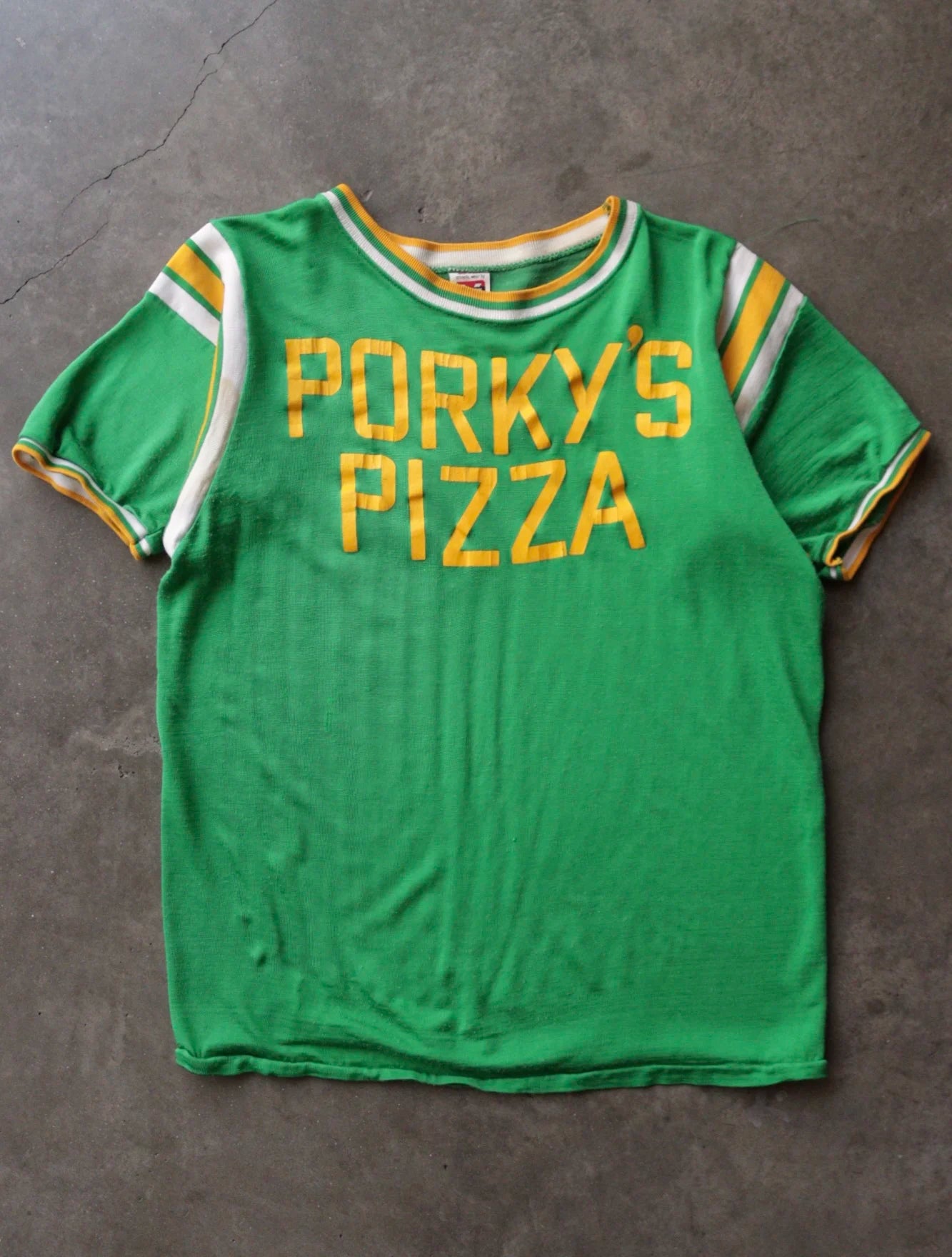 1970S PORKY'S PIZZA JERSEY TEE