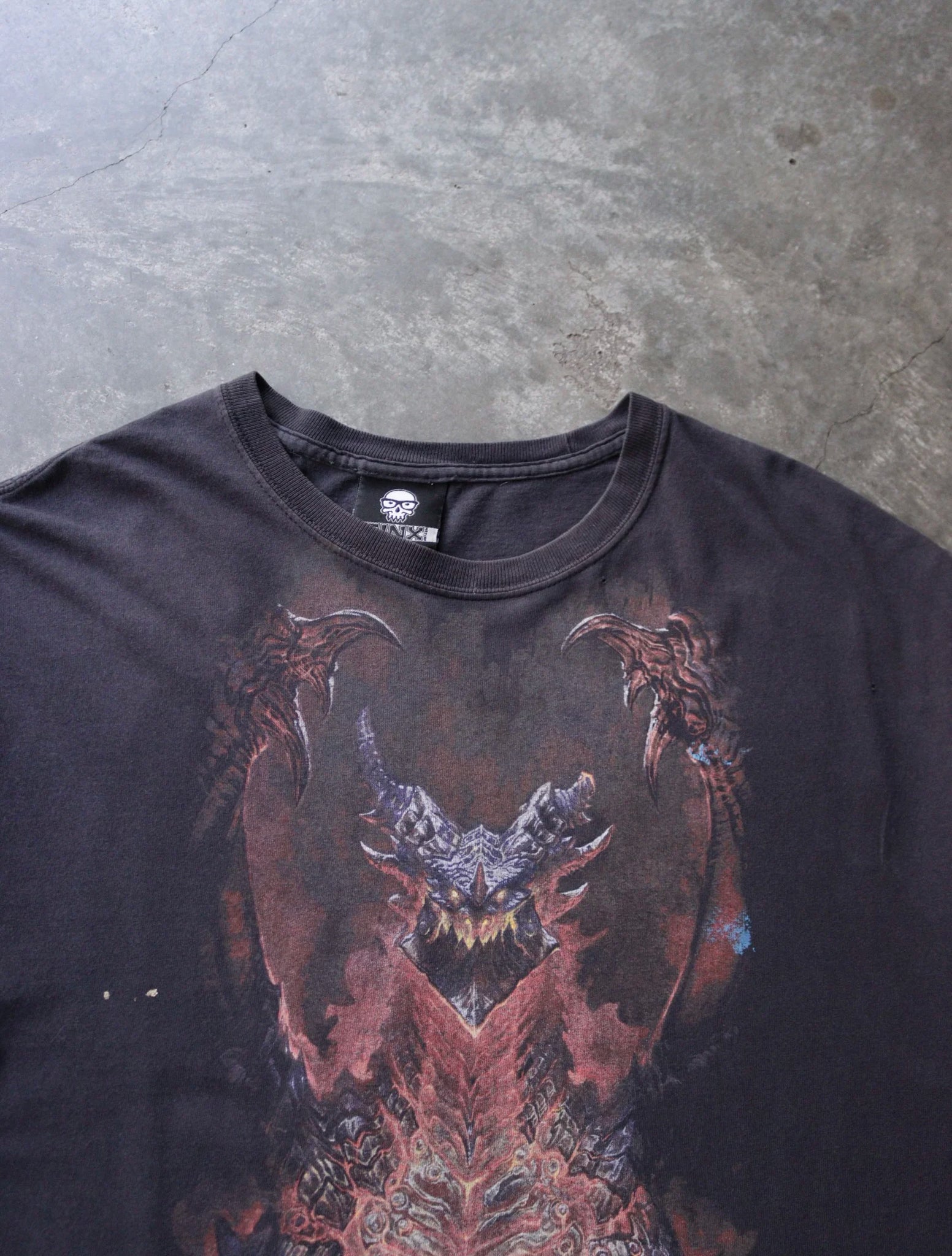 2000S WORLD OF WARCRAFT FADED TEE