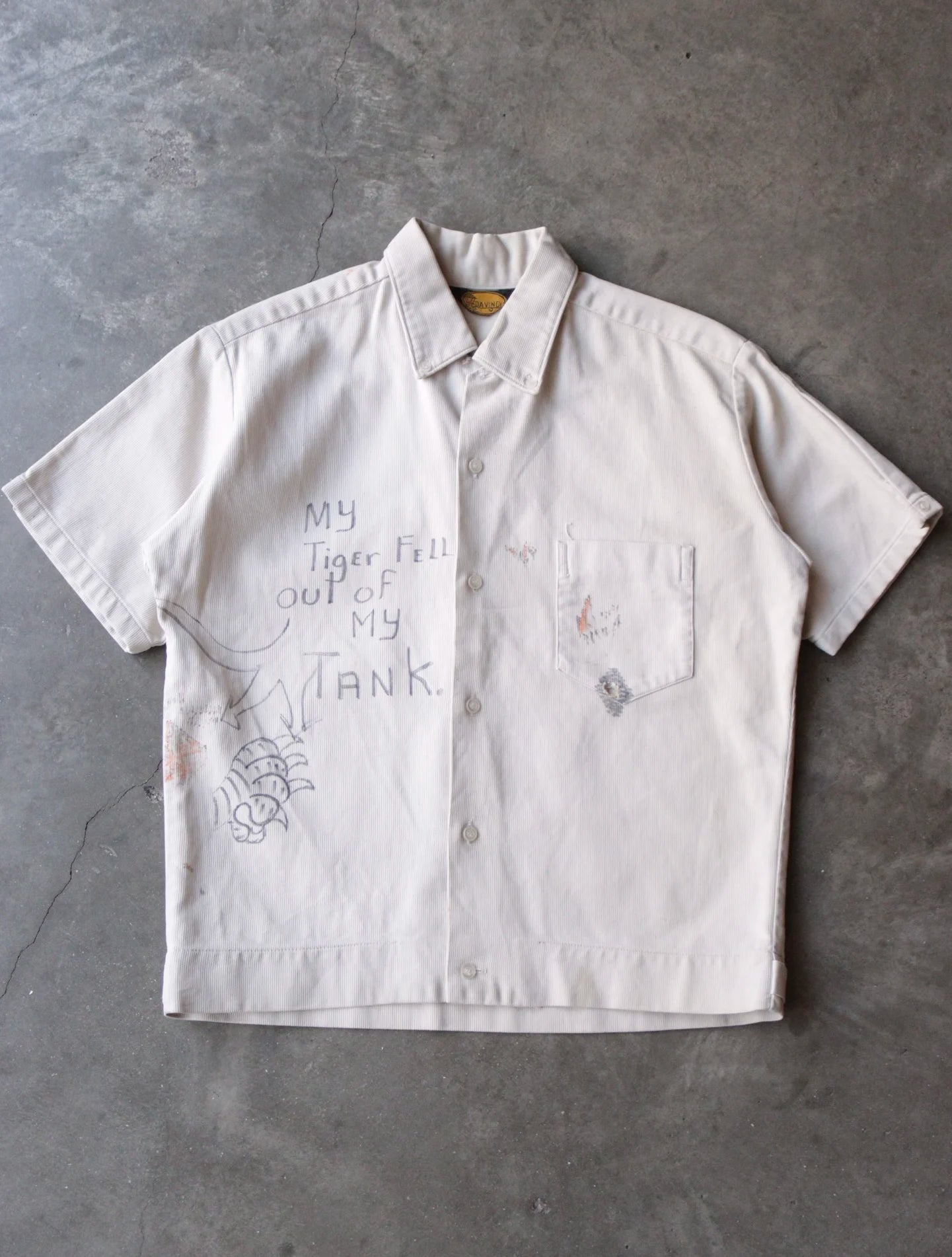 1970S SENIOR CORD DRAWN SHIRT