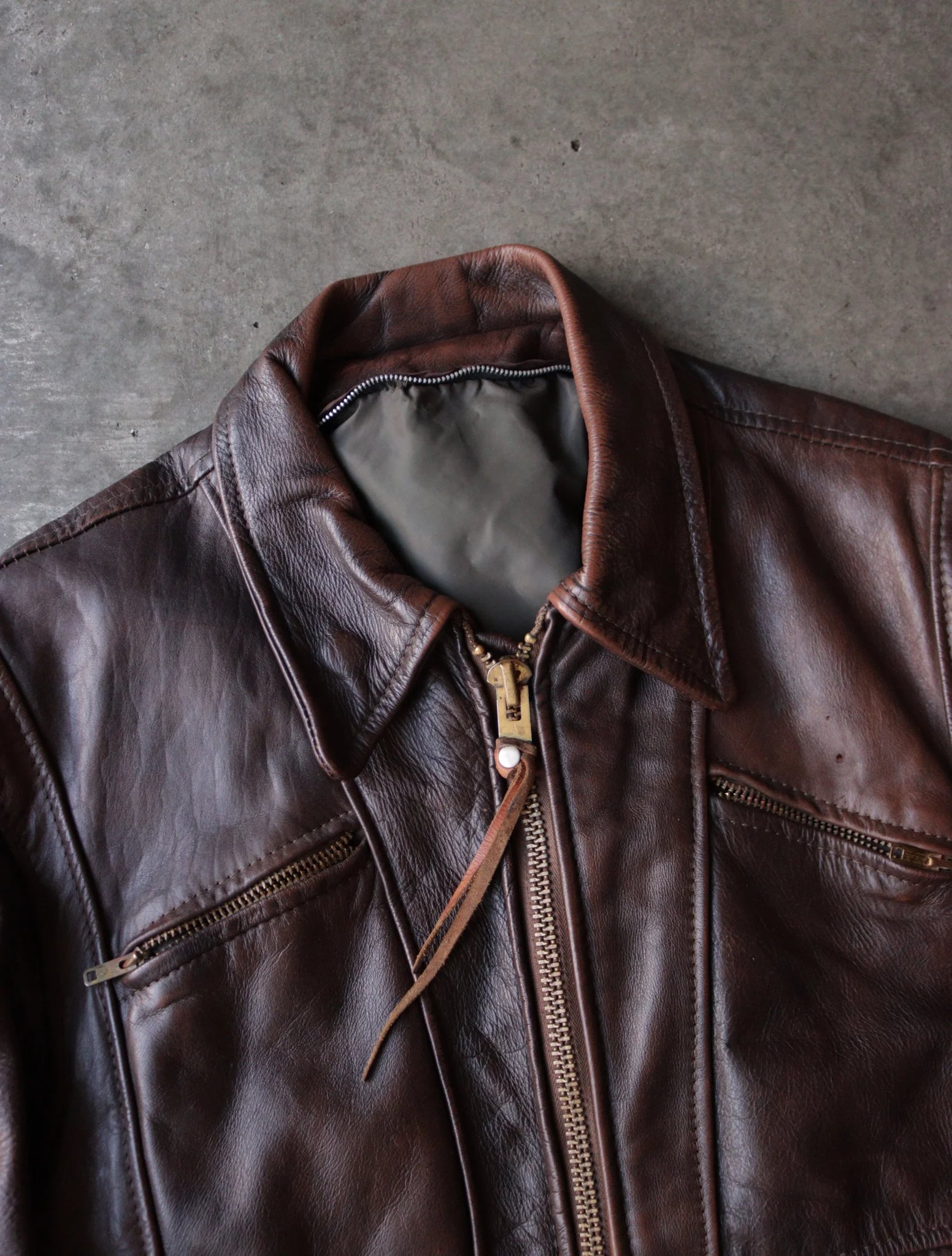 1980SB BROWN LEATHER JACKET