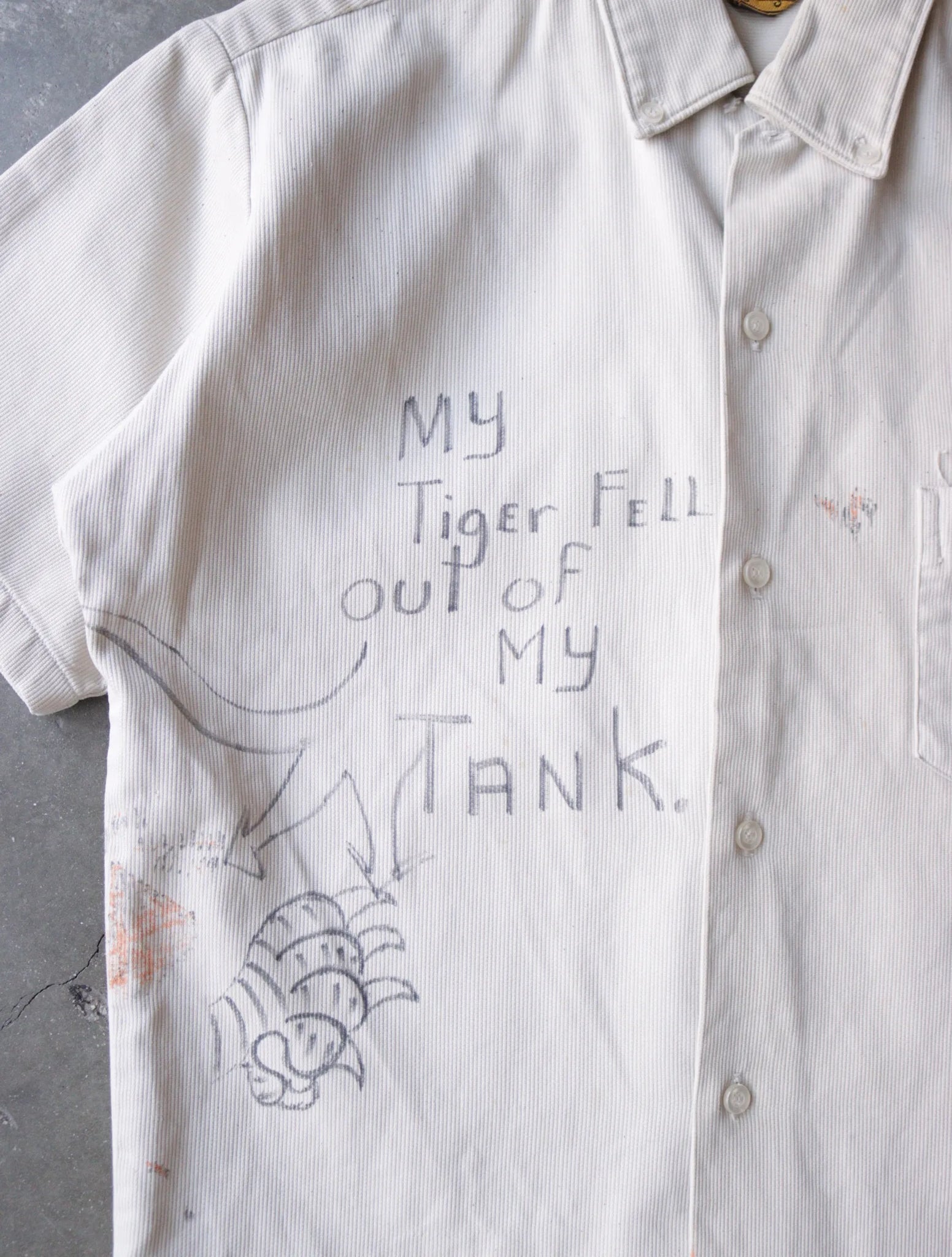 1970S SENIOR CORD DRAWN SHIRT