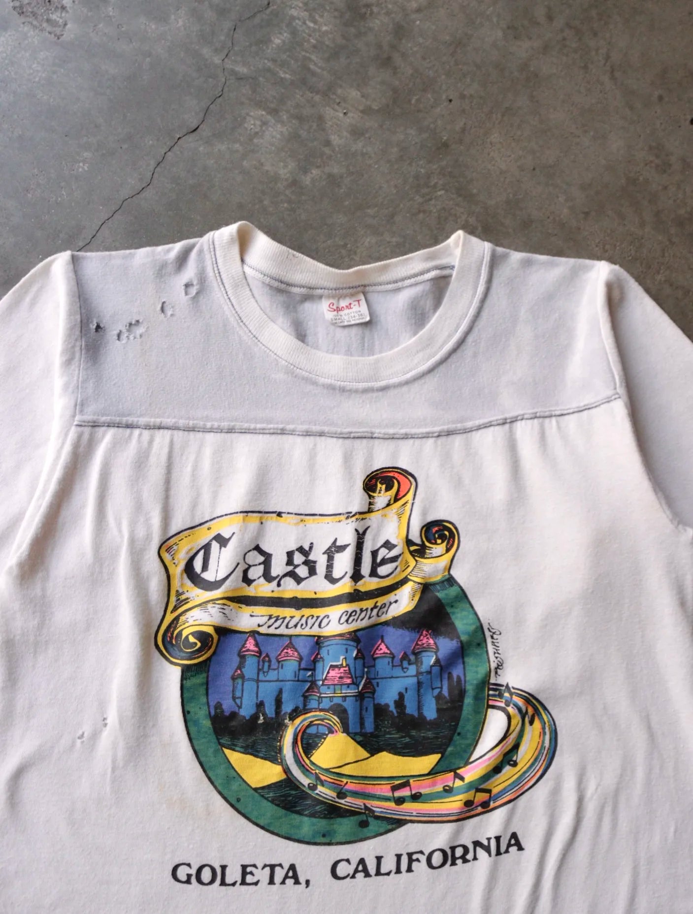 1980S CASTLE MUSIC CENTER JERSEY TEE