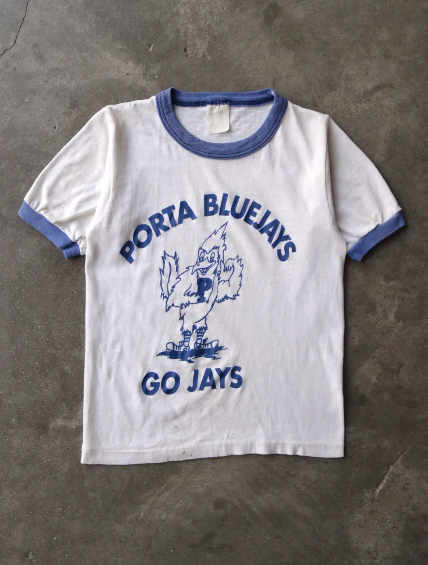 1970S PORTA BLUEJAYS RINGER TEE