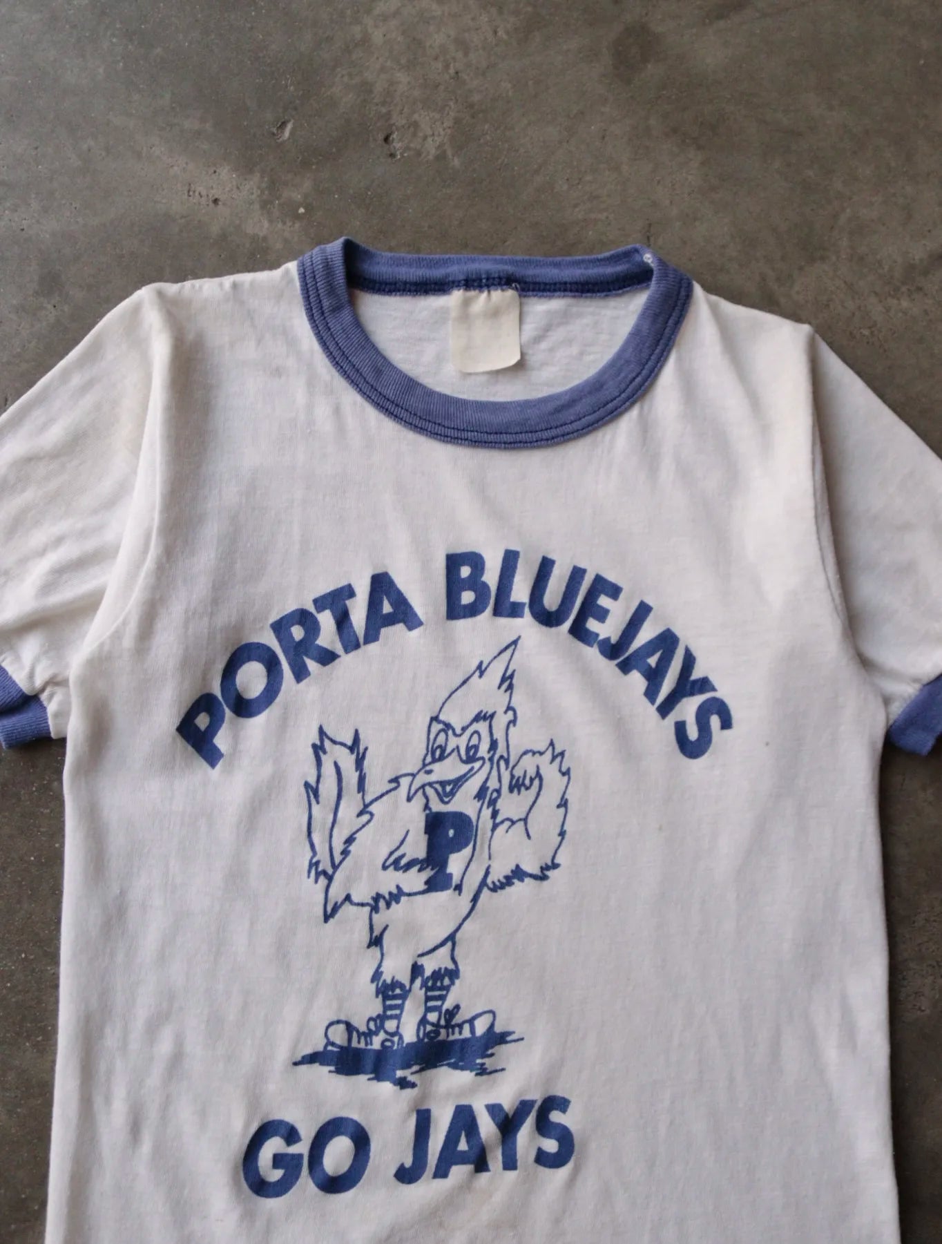 1970S PORTA BLUEJAYS RINGER TEE