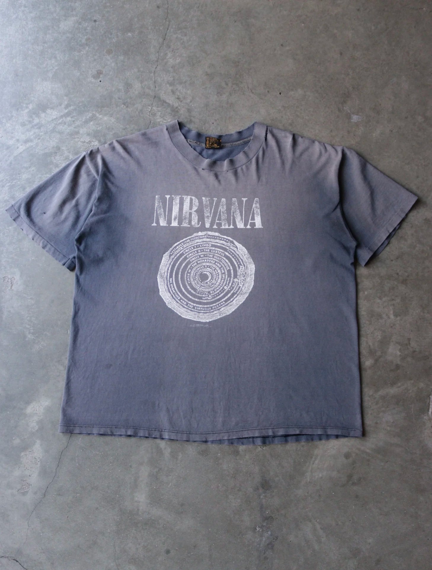 1990S NIRVANA VESTIBULE FADED TEE