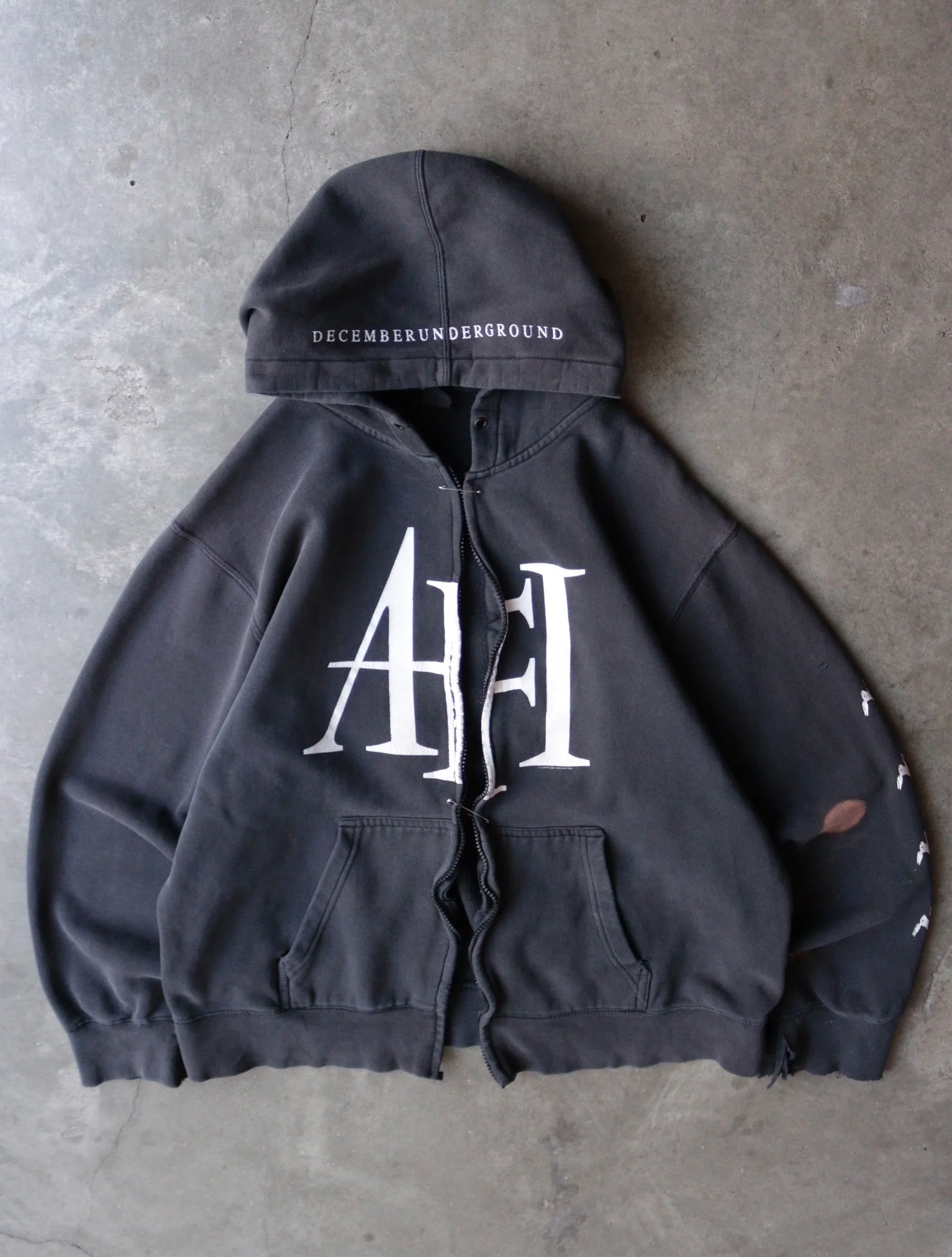 1990S AFI PUNK HOODED SWEATSHIRT