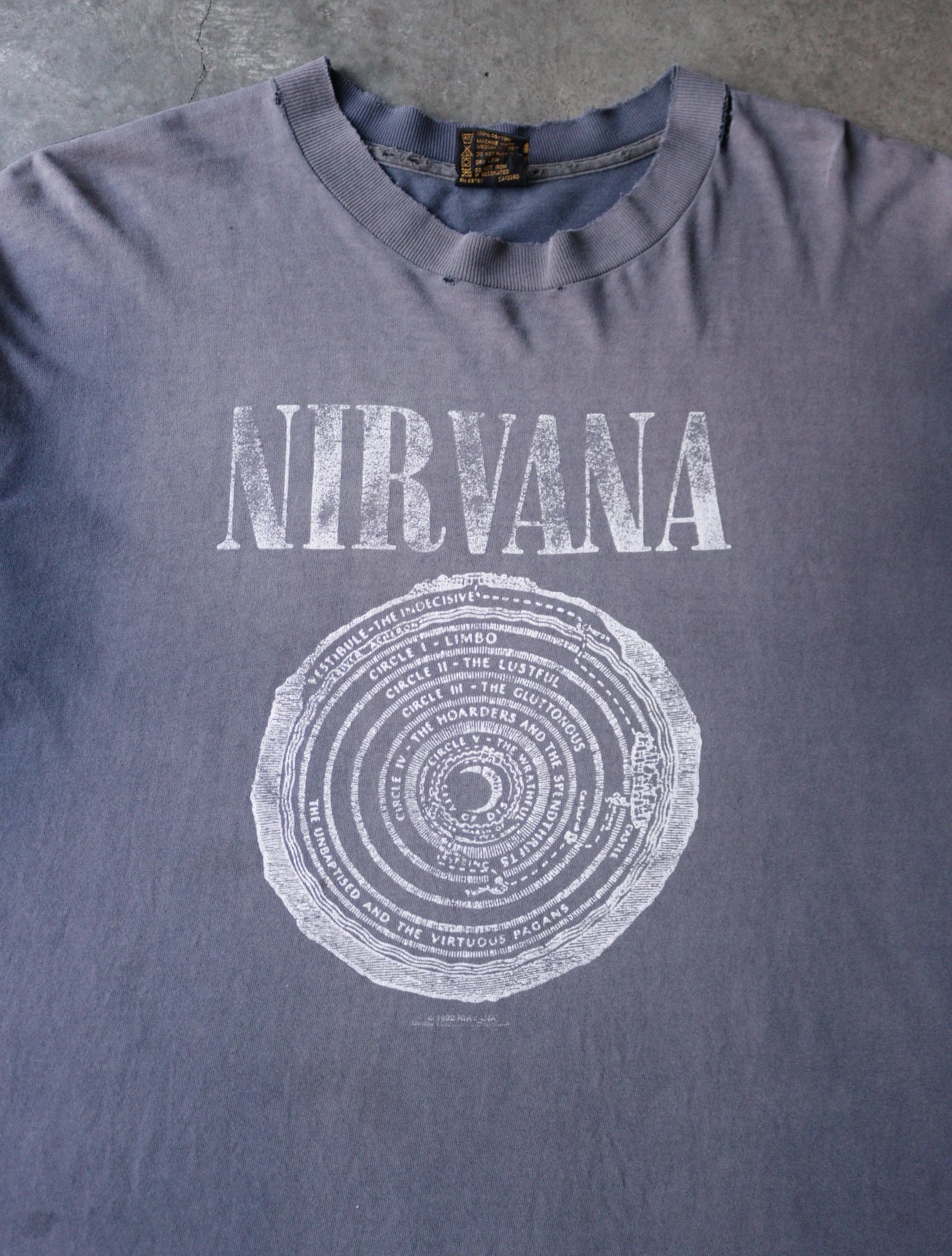 1990S NIRVANA VESTIBULE FADED TEE