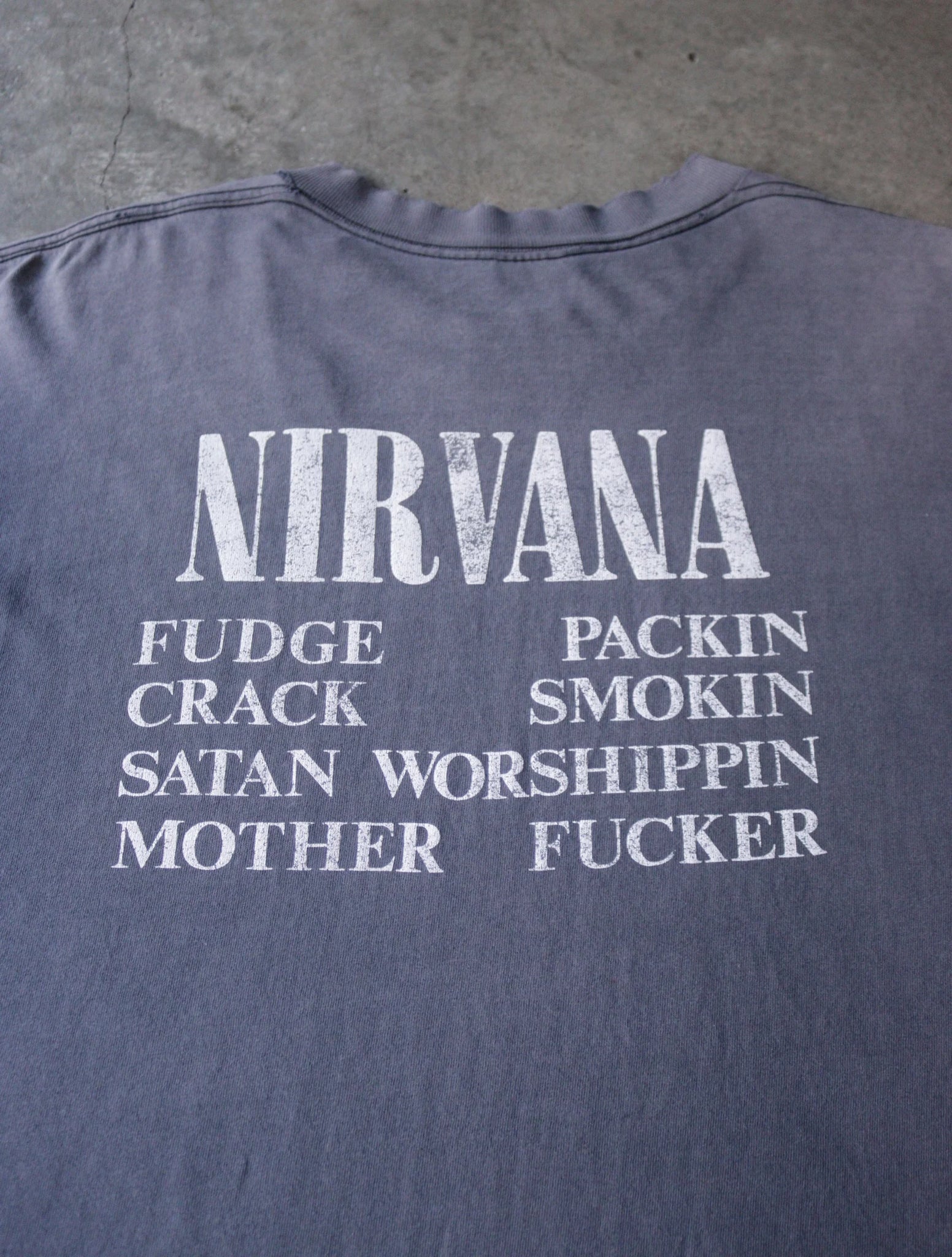 1990S NIRVANA VESTIBULE FADED TEE