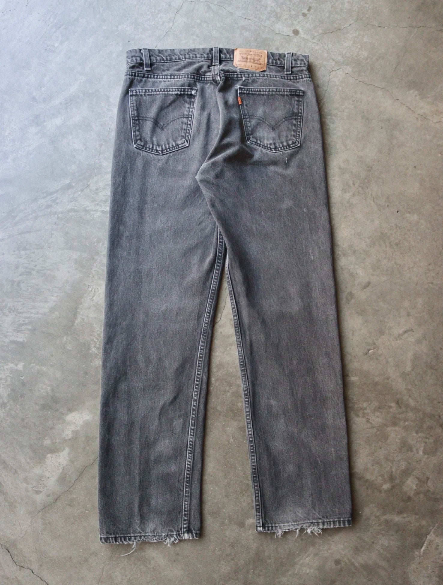1980S LEVIS 505 FADED BLACK DENIM PANTS