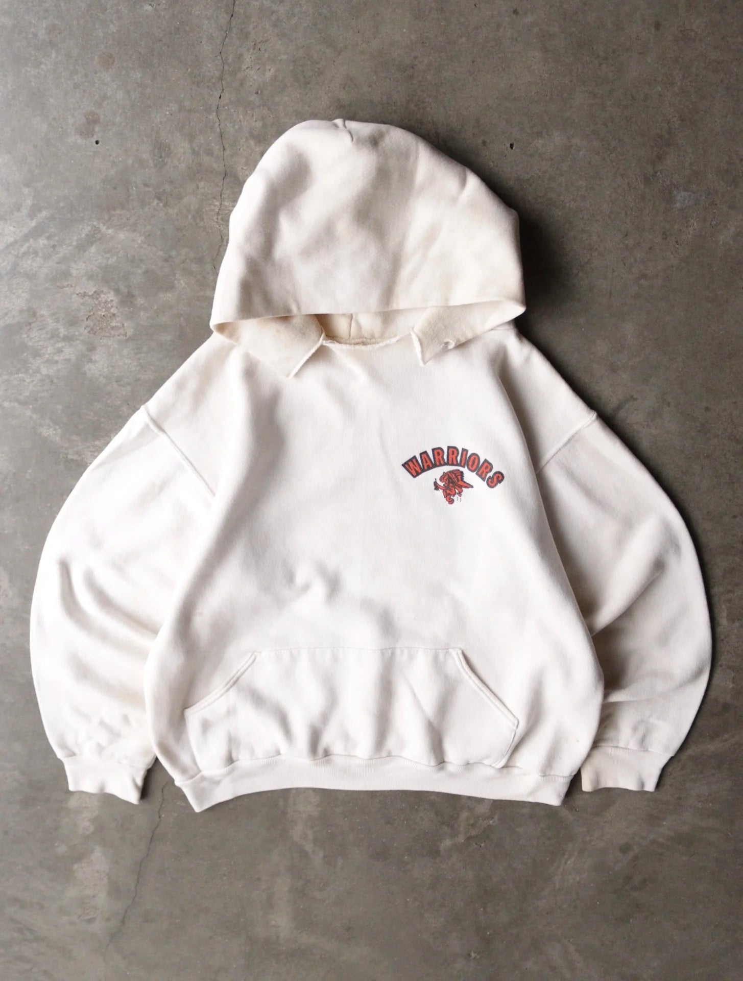 1990S WARRIORS HOODED SWEATSHIRT