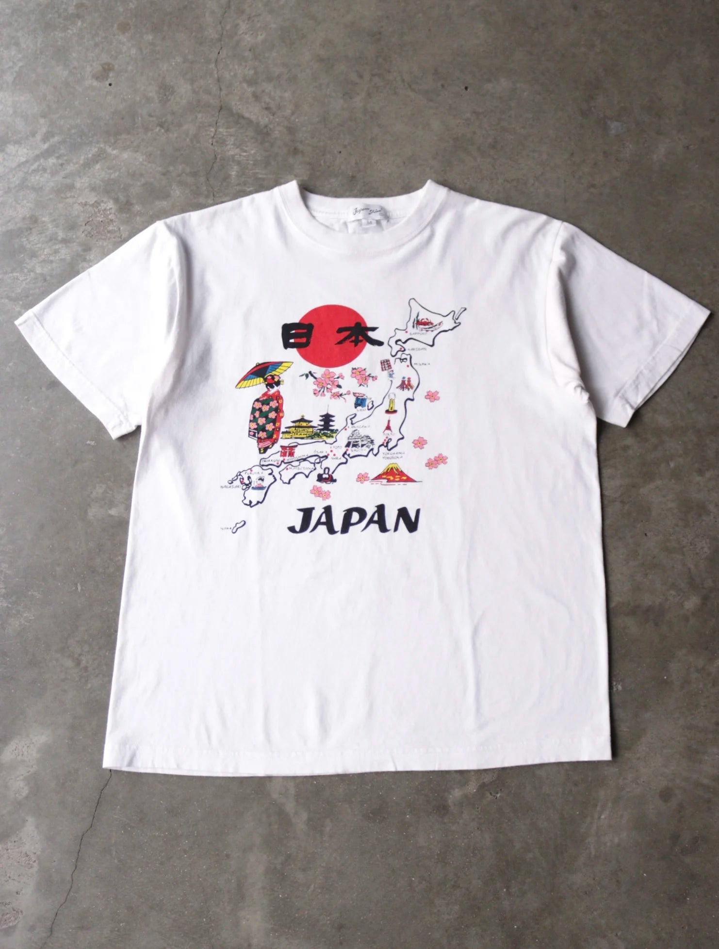 1990S JAPAN MAP TEE