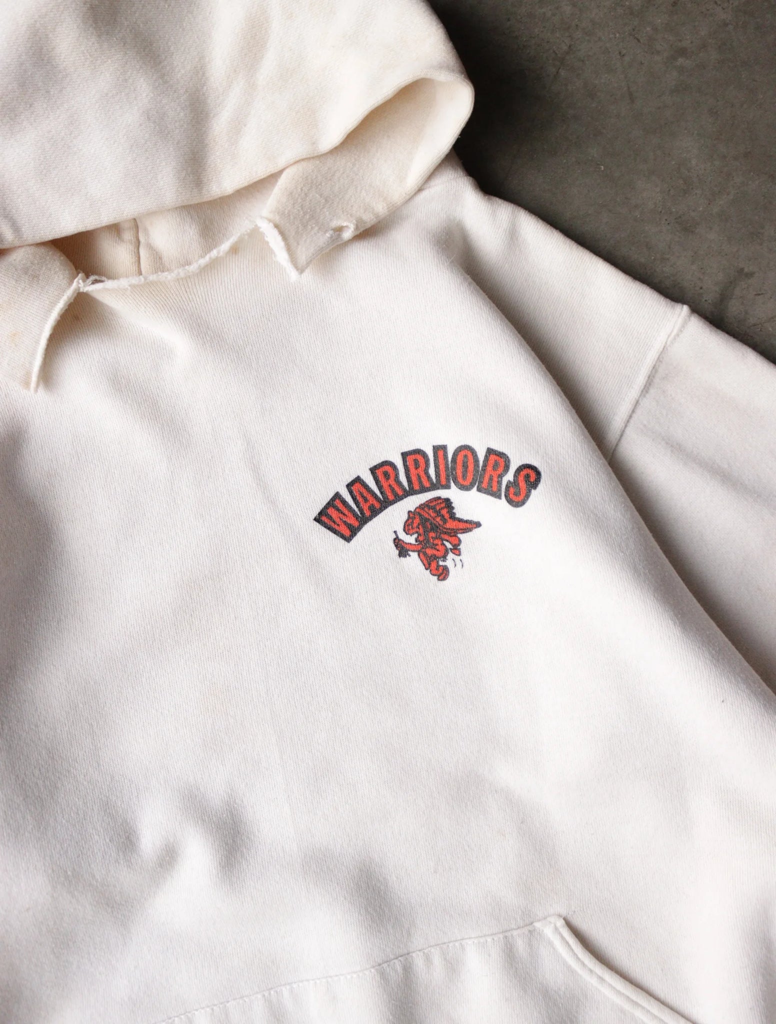 1990S WARRIORS HOODED SWEATSHIRT