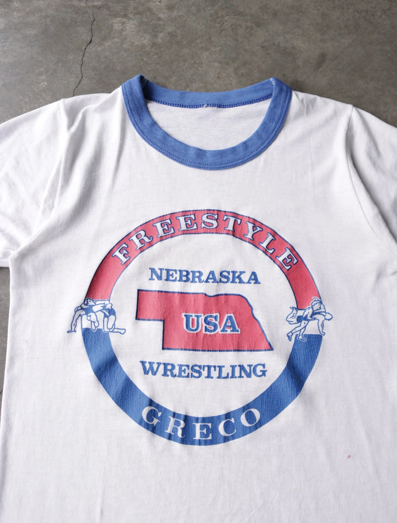 1980S FREESTYLE WRESTLING RINGER TEE