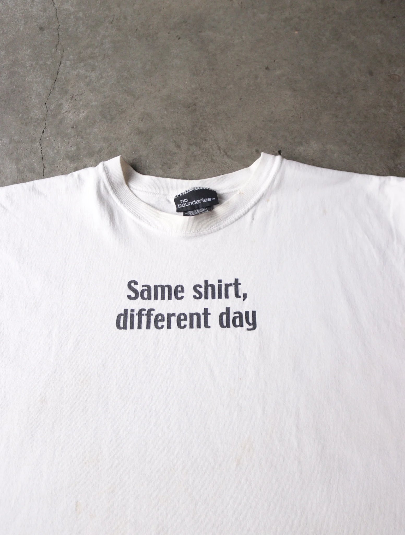 2000S SAME SHIRT DIFFERENT DAY CHOPPED TEE
