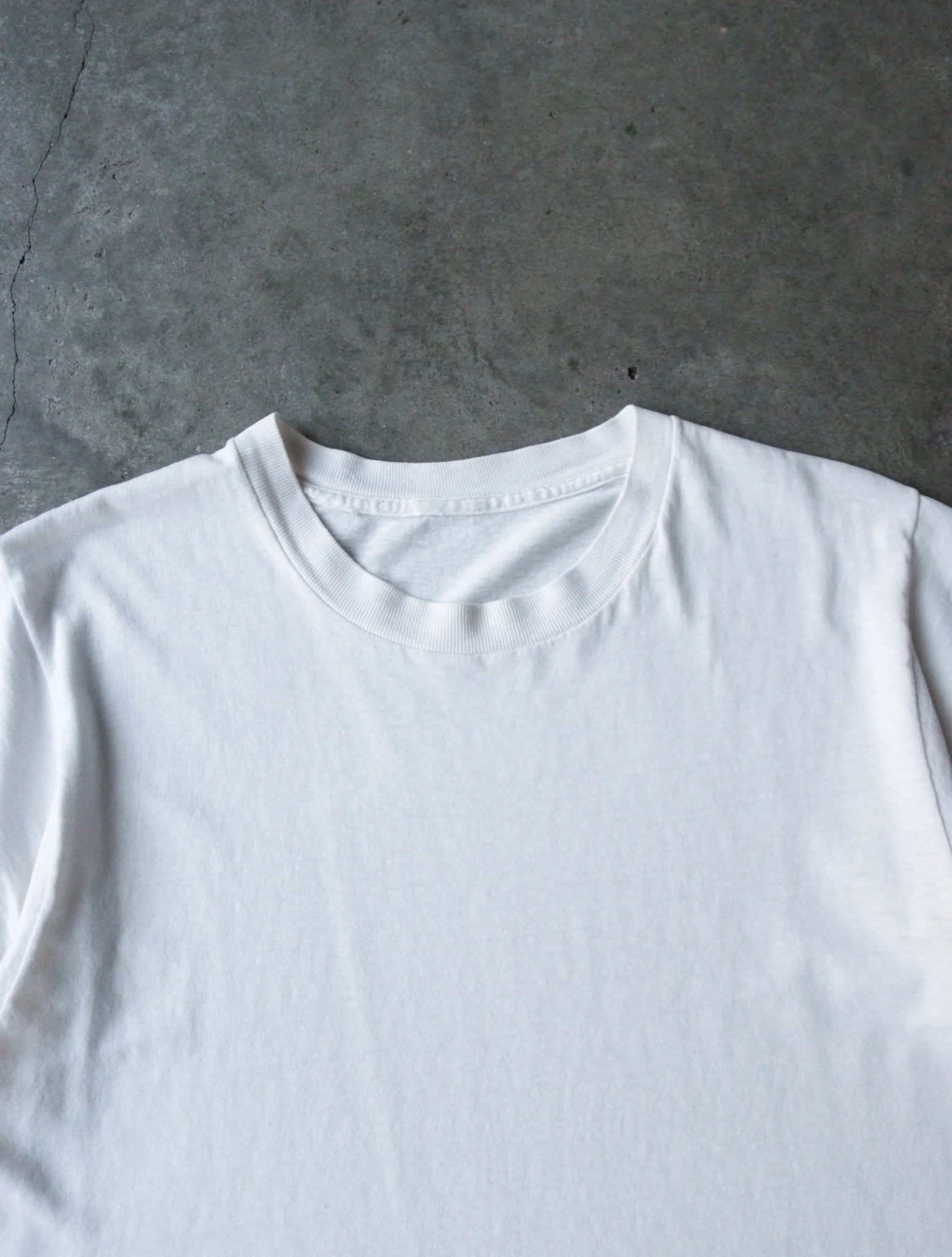 1980S BLANK WHITE TEE