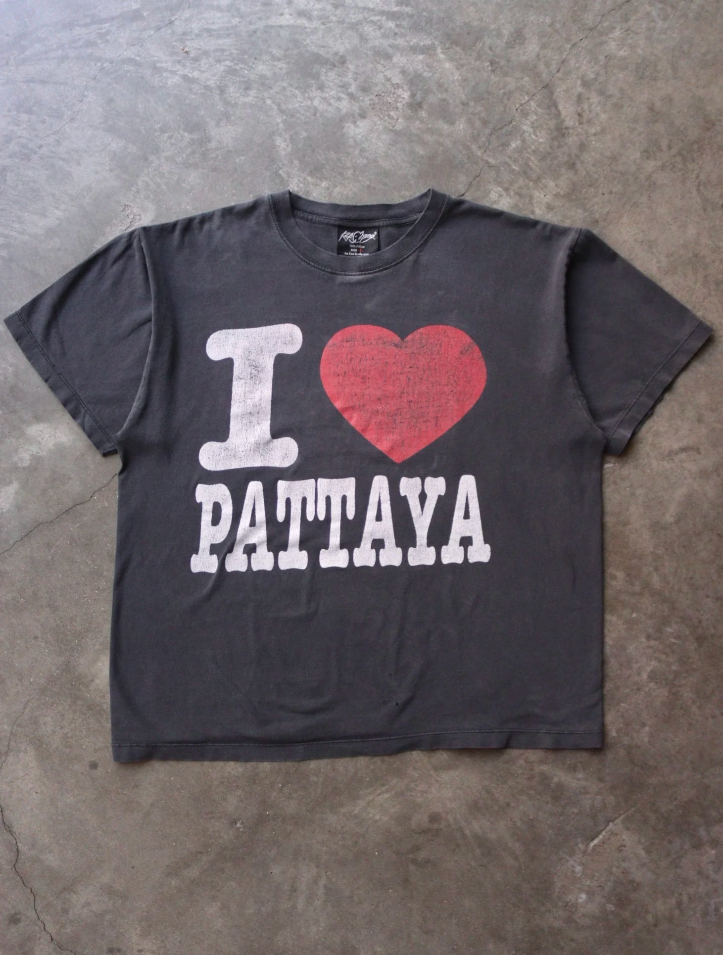2000S FADED I LOVE PATTAYA TEE