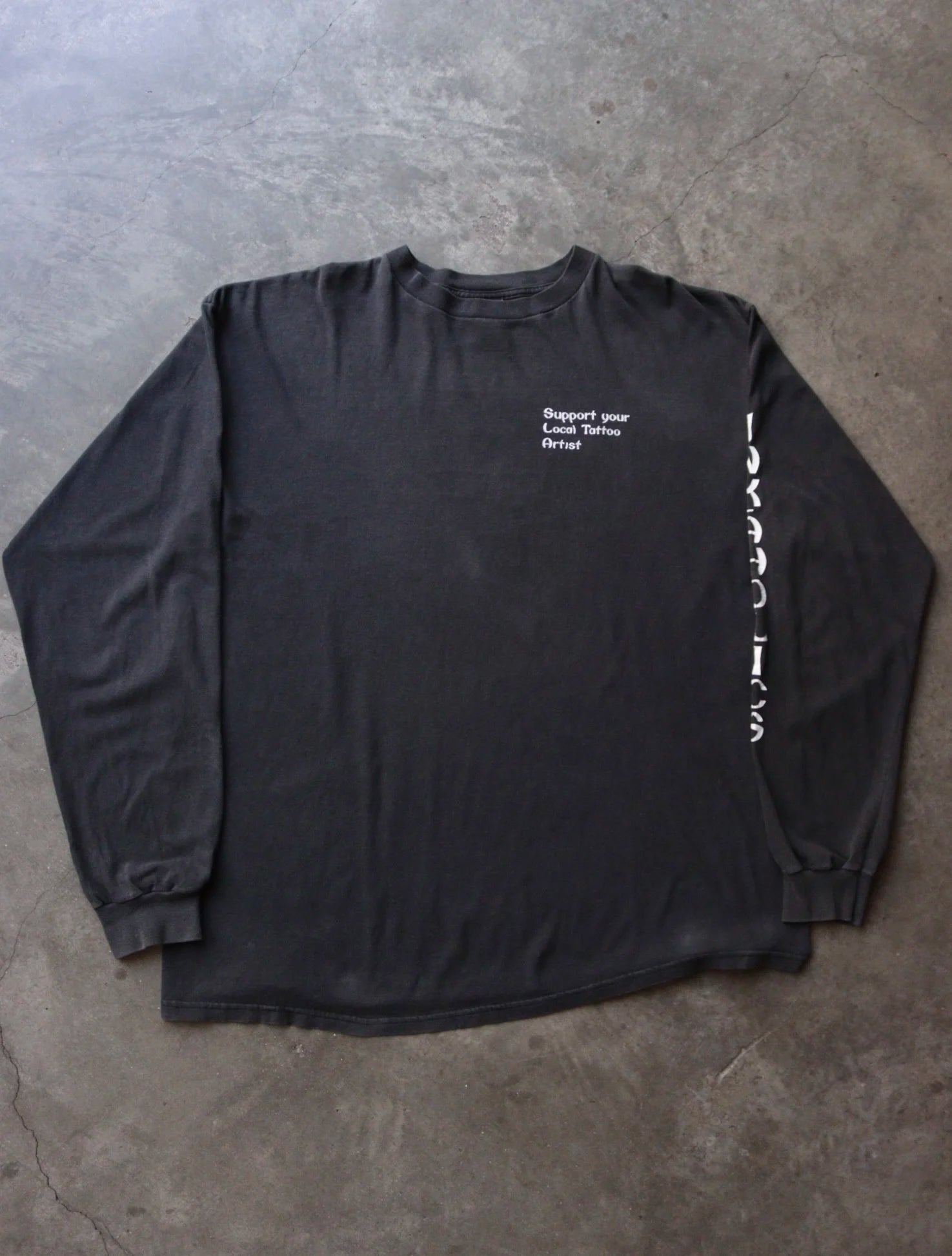 2000S SUN FADED LOCAL TATTOO ARTIST L/S TEE