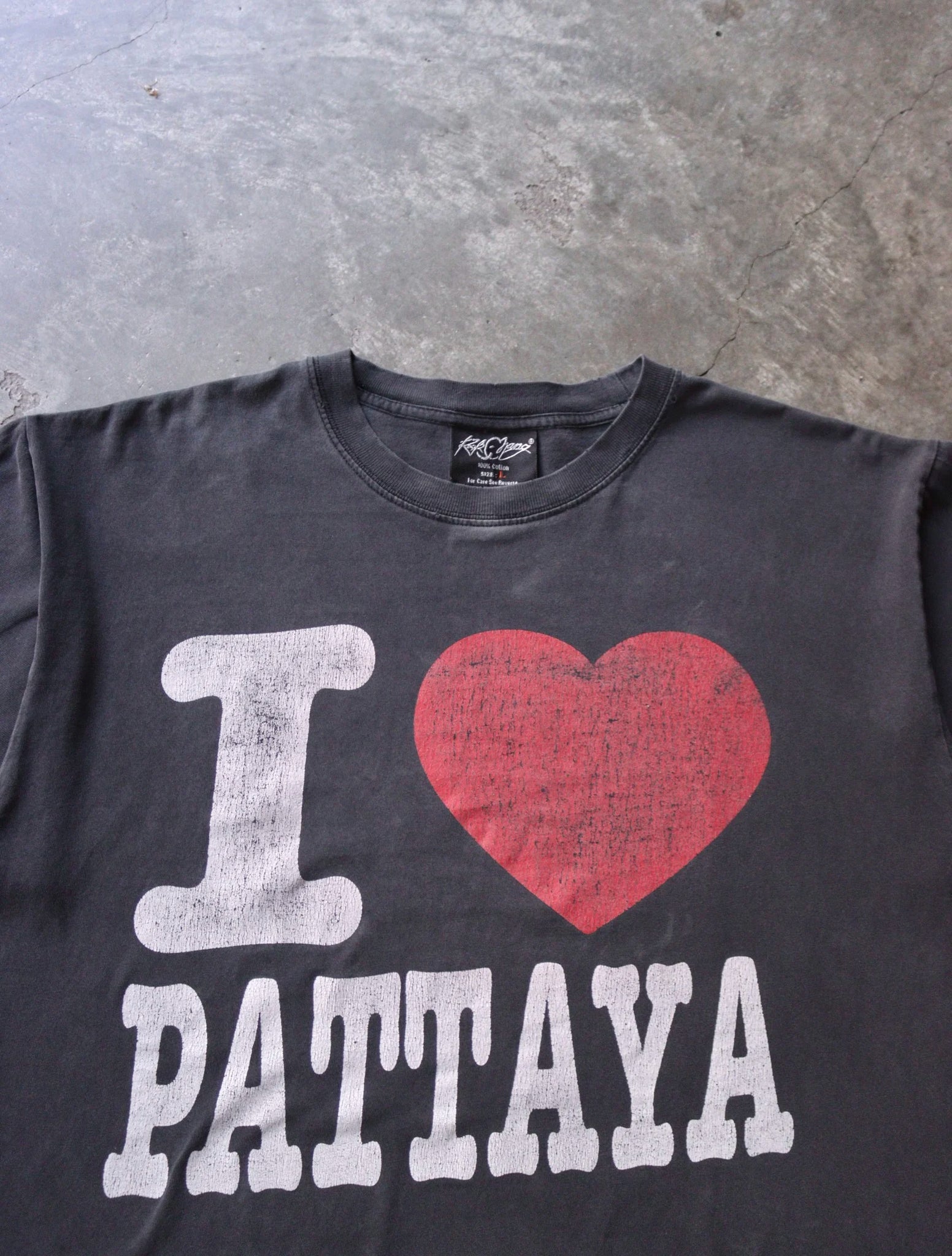 2000S FADED I LOVE PATTAYA TEE