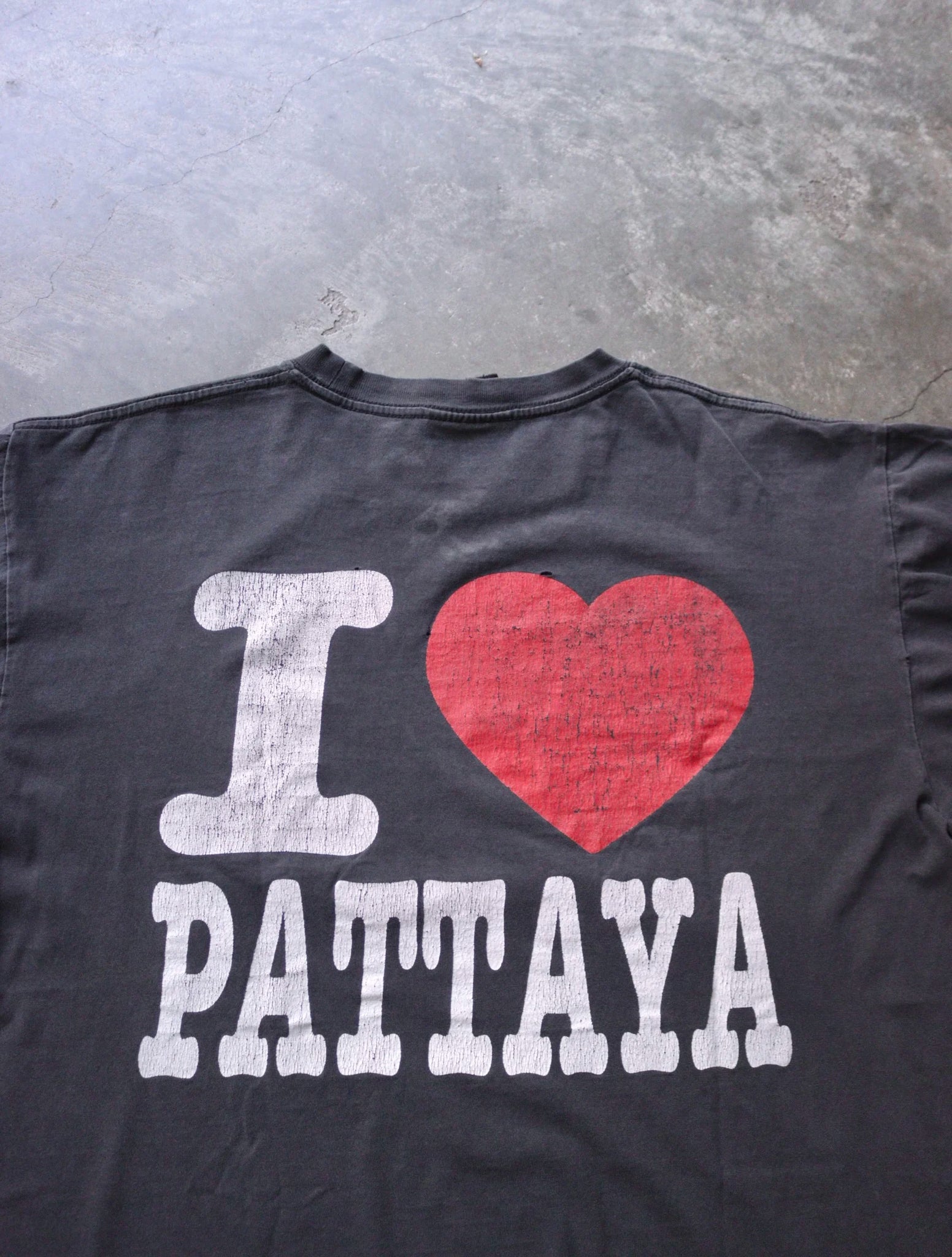 2000S FADED I LOVE PATTAYA TEE