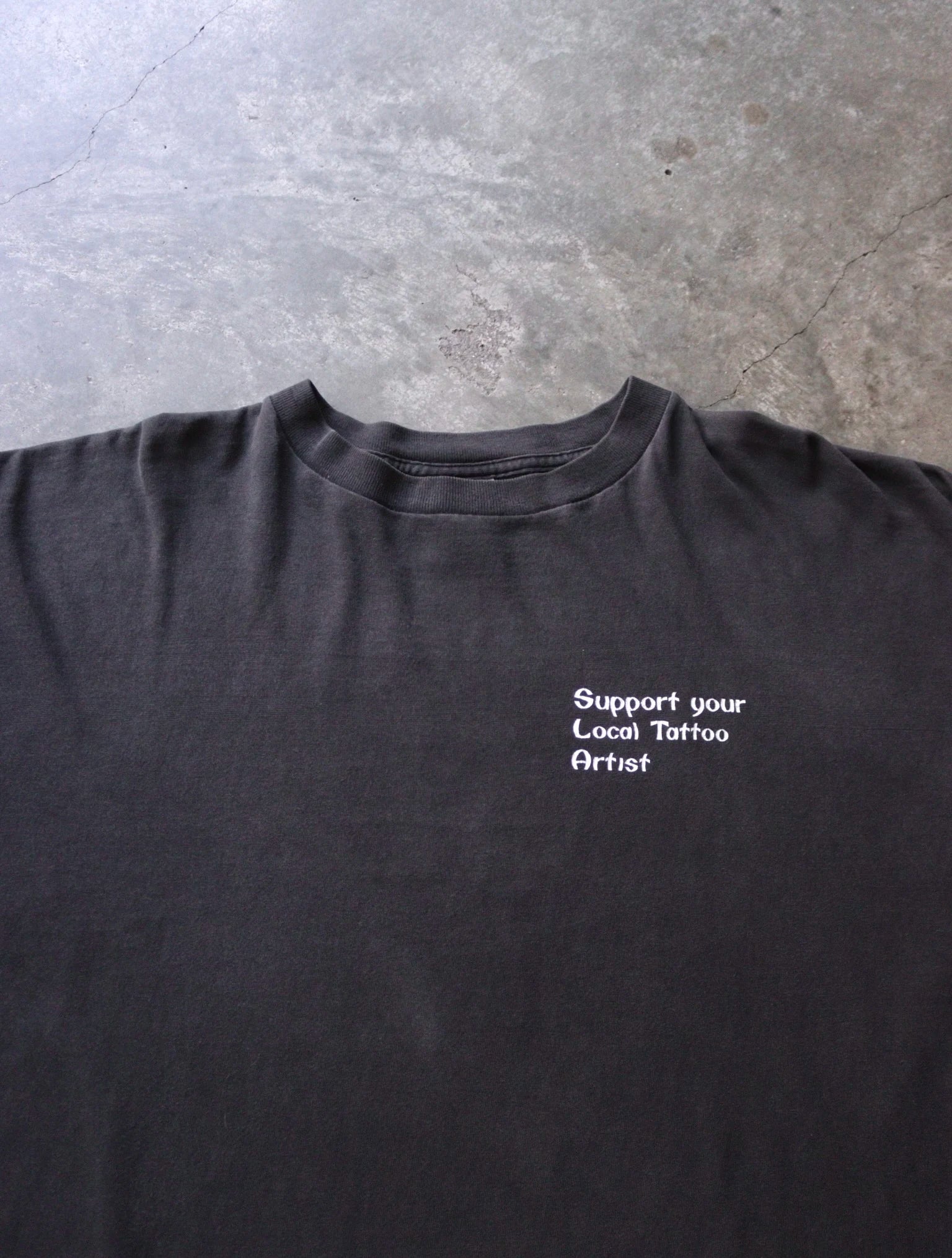 2000S SUN FADED LOCAL TATTOO ARTIST L/S TEE