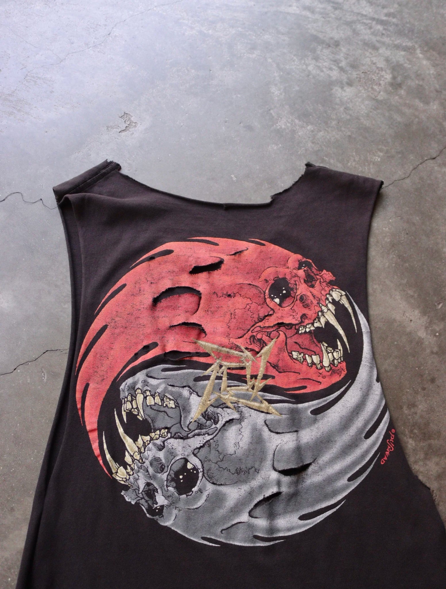 1990S DISTRESSED CHOPPED METALLICA TEE