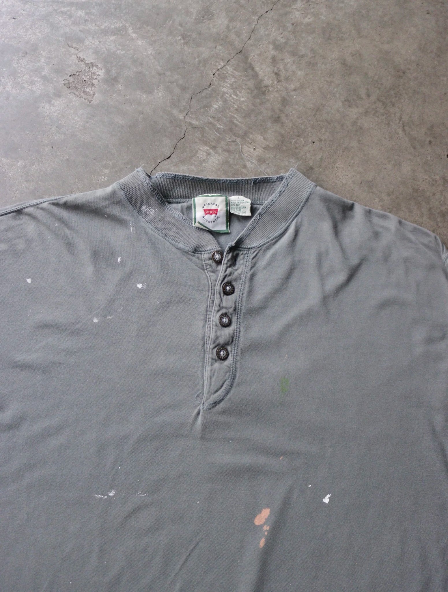 2000S FADED PAINTED L/S BLANK TEE