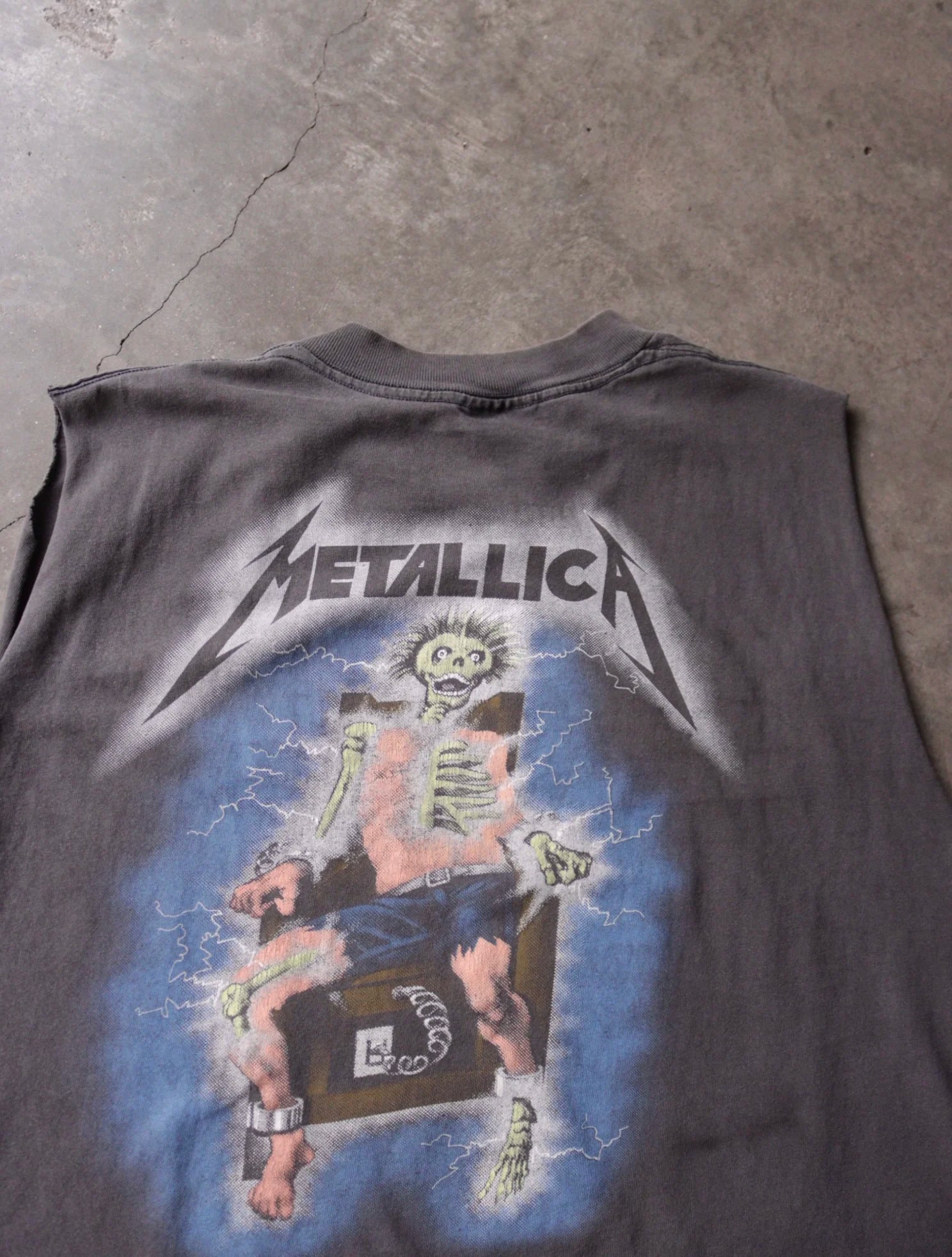 2000S FADED METALLICA KILL THEM ALL CHOPPED BAND TEE