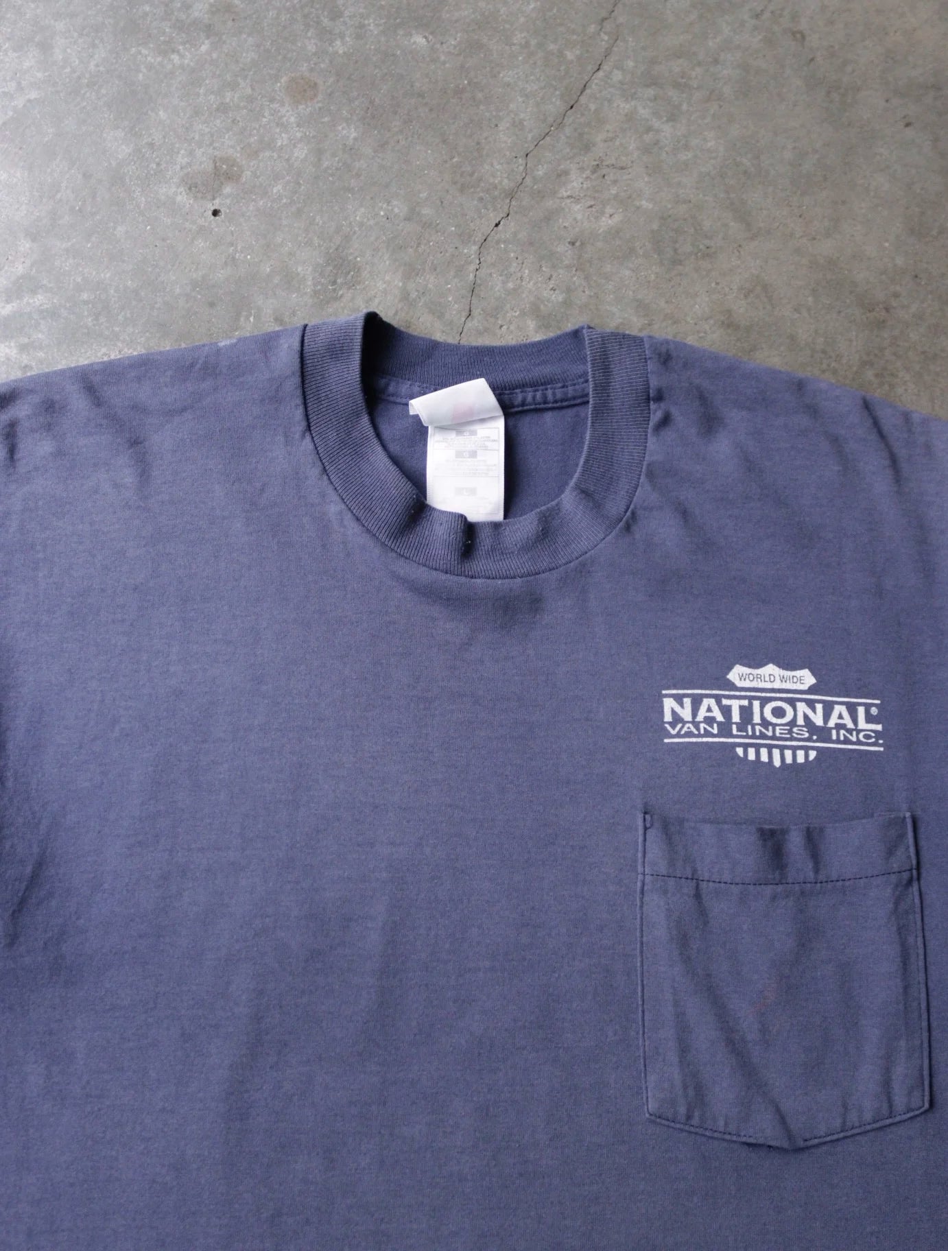 2000S FADED NATIONAL VN LINES POCKET TEE