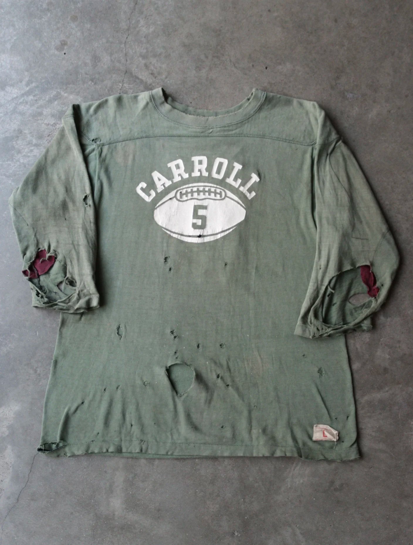 1960S FADED CARROLL DISTRESSED JERSEY