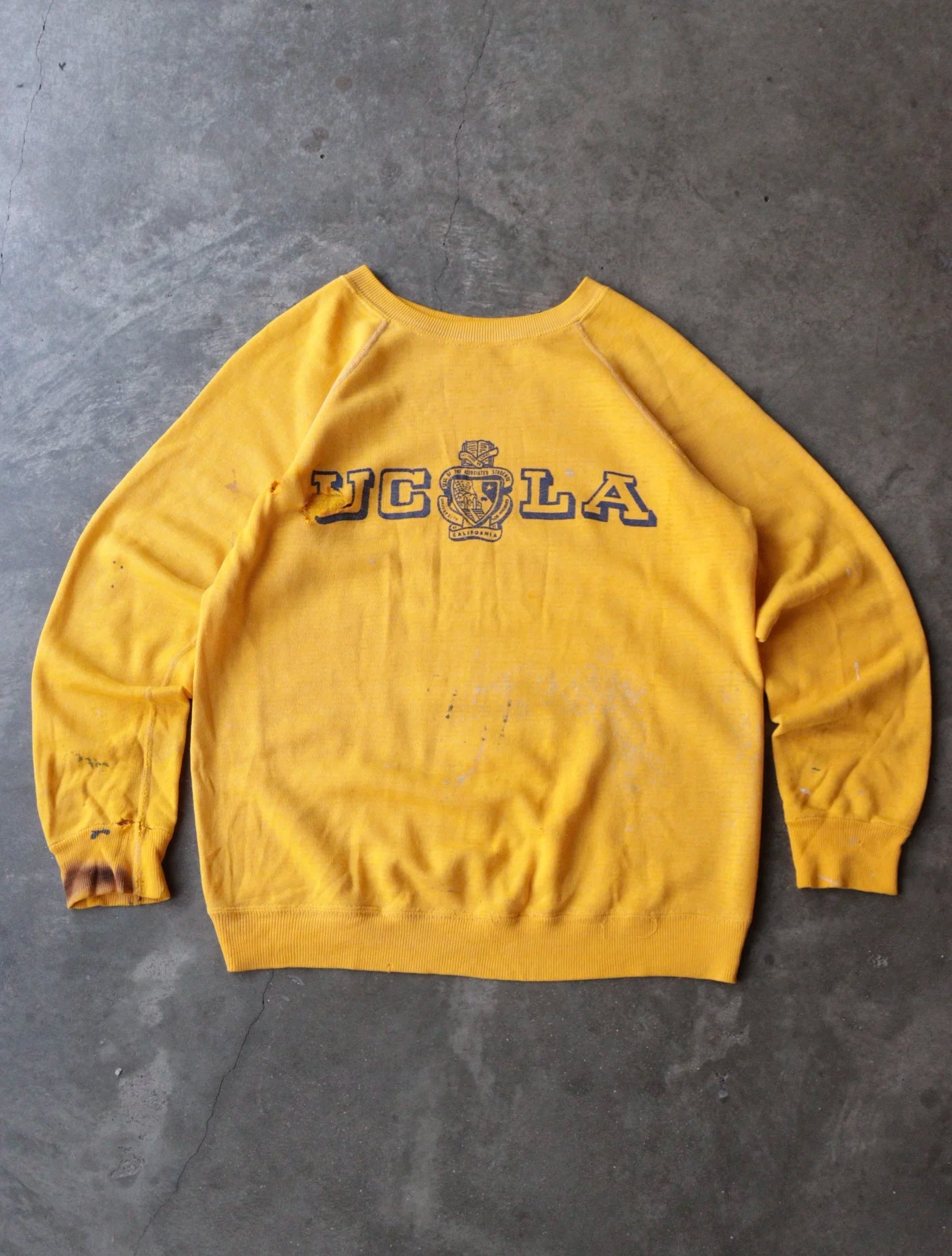1970S UCLA DISTRESSED SWEATSHIRT