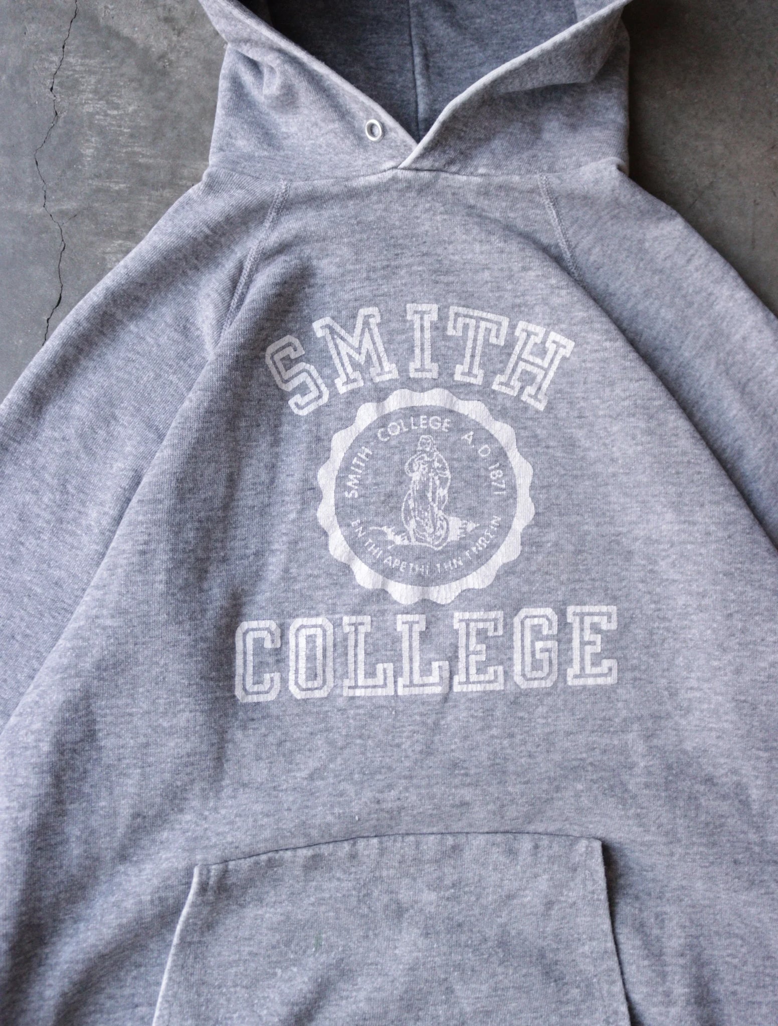 1980S SMITH COLLEGE HOODED SWEATSHIRT