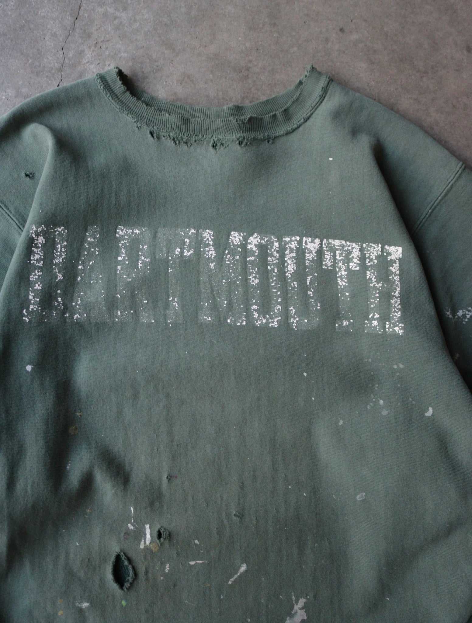 1980S FADED GREEN DARTMOUTH SWEATSHIRT