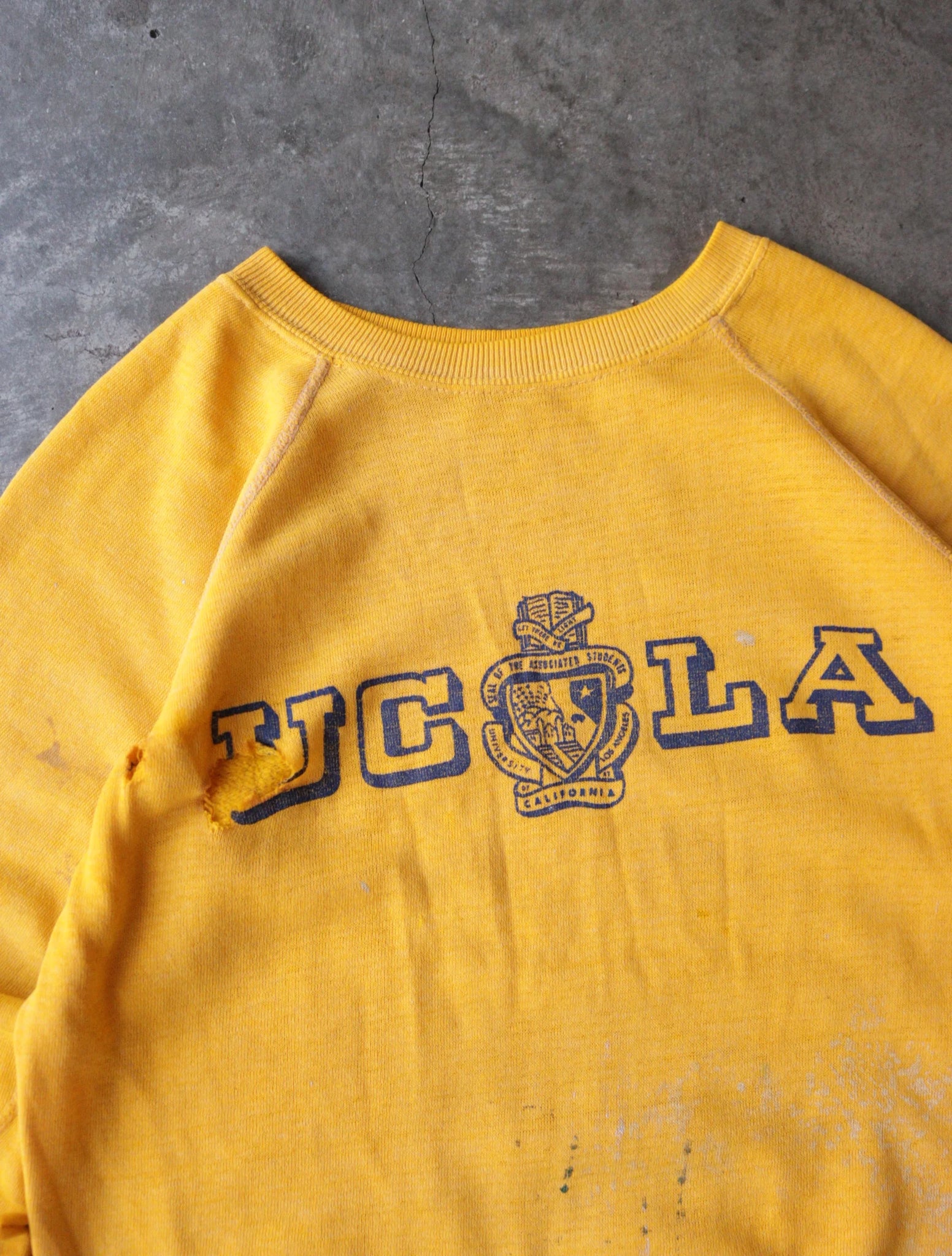 1970S UCLA DISTRESSED SWEATSHIRT