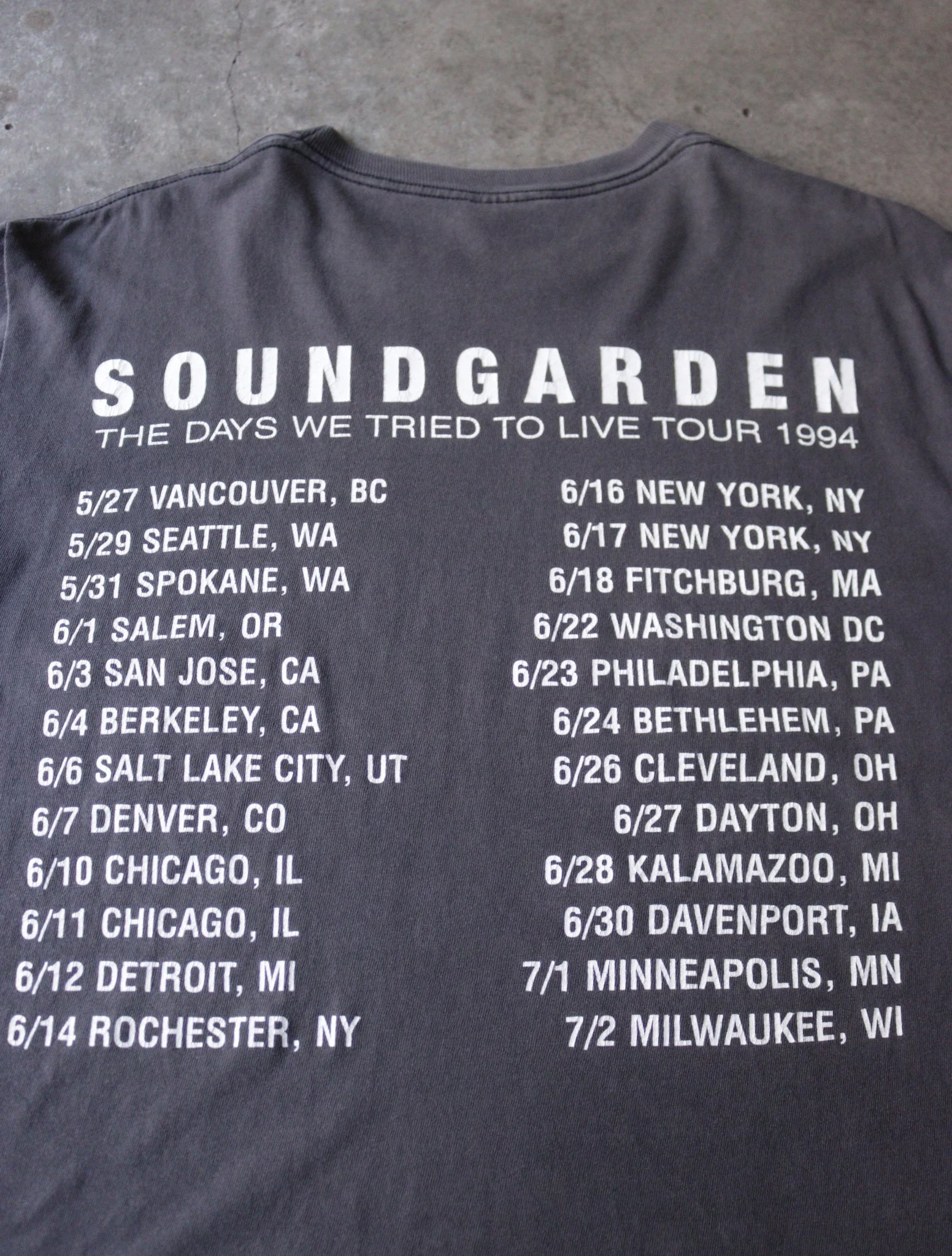 1990S SOUNDGARDEN BAND TEE