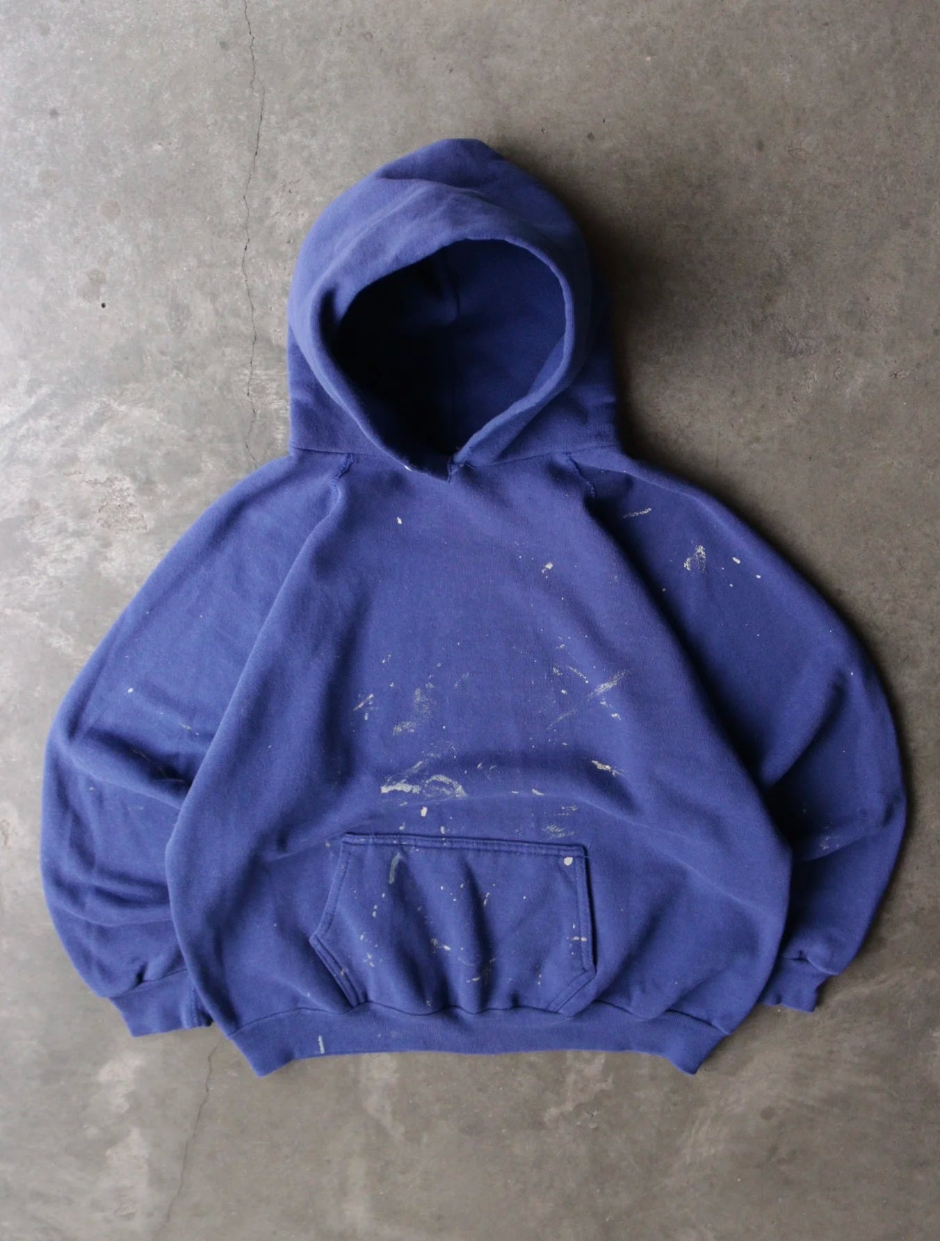 1990S BLUE COBALT BLUE HOODED SWEATSHIRT