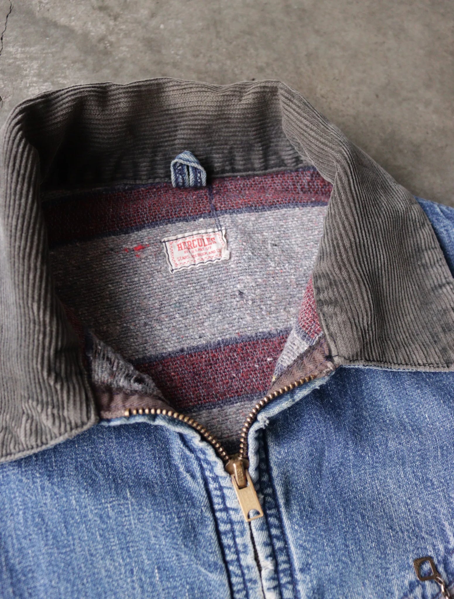 1950S HERCULES FADED DENIM JACKET