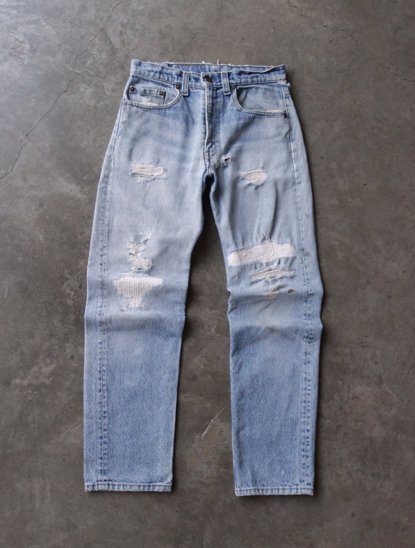 1990S DISTRESSED 505 DENIM PANTS