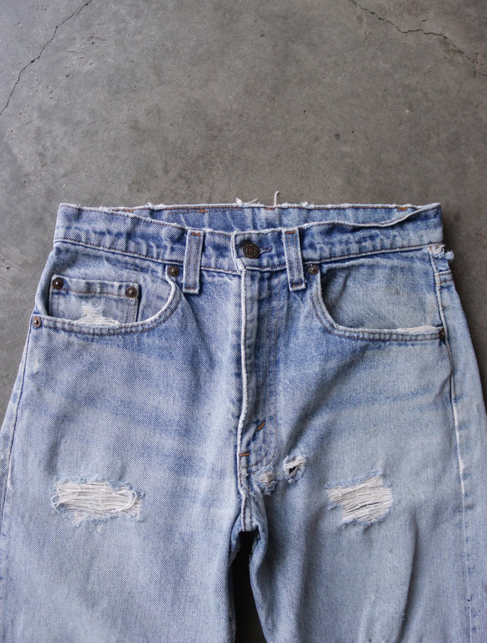 1990S DISTRESSED 505 DENIM PANTS
