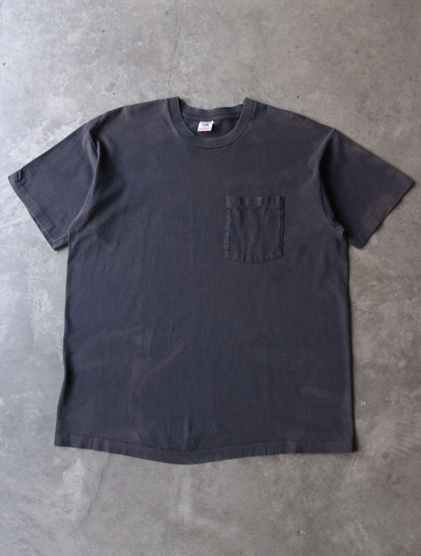 1990S SUN FADED BLANK POCKETTEE