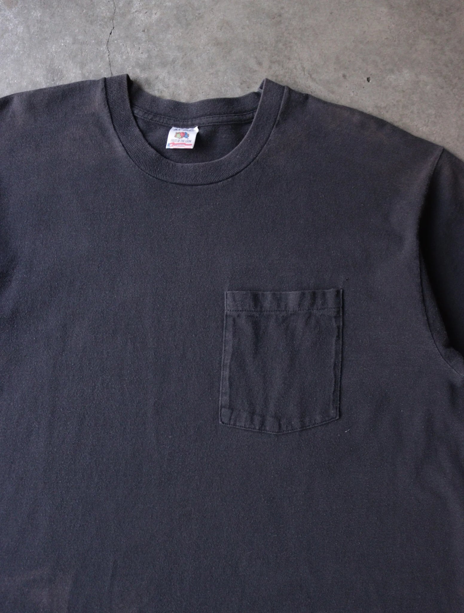 1990S SUN FADED BLANK POCKETTEE