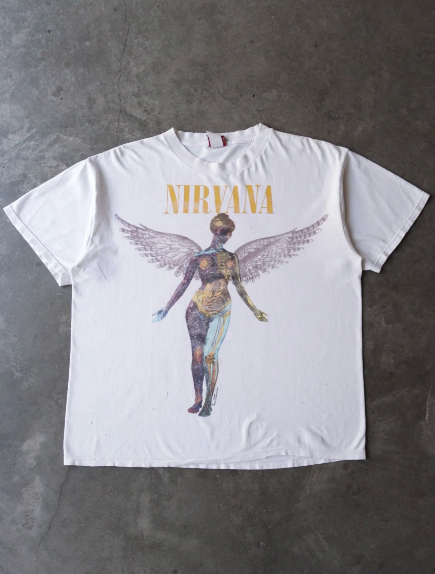 1990S NIRVANA IN UTERO BAND TEE