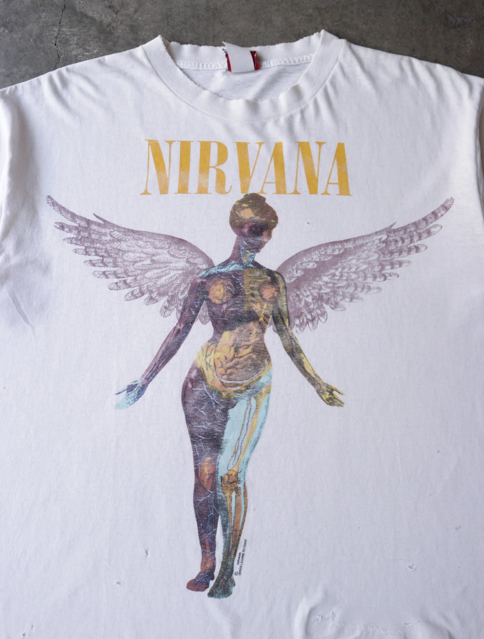 1990S NIRVANA IN UTERO BAND TEE