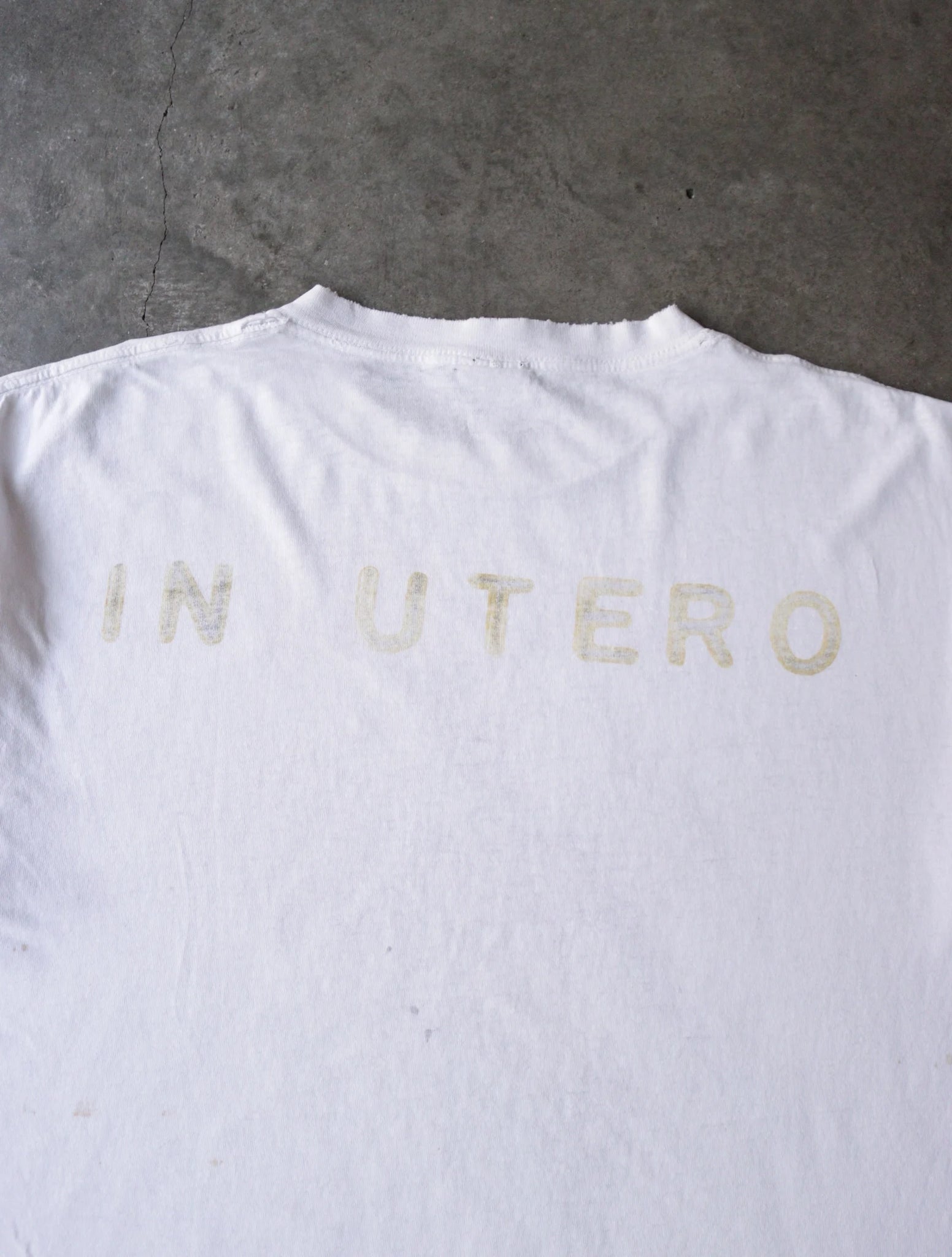 1990S NIRVANA IN UTERO BAND TEE