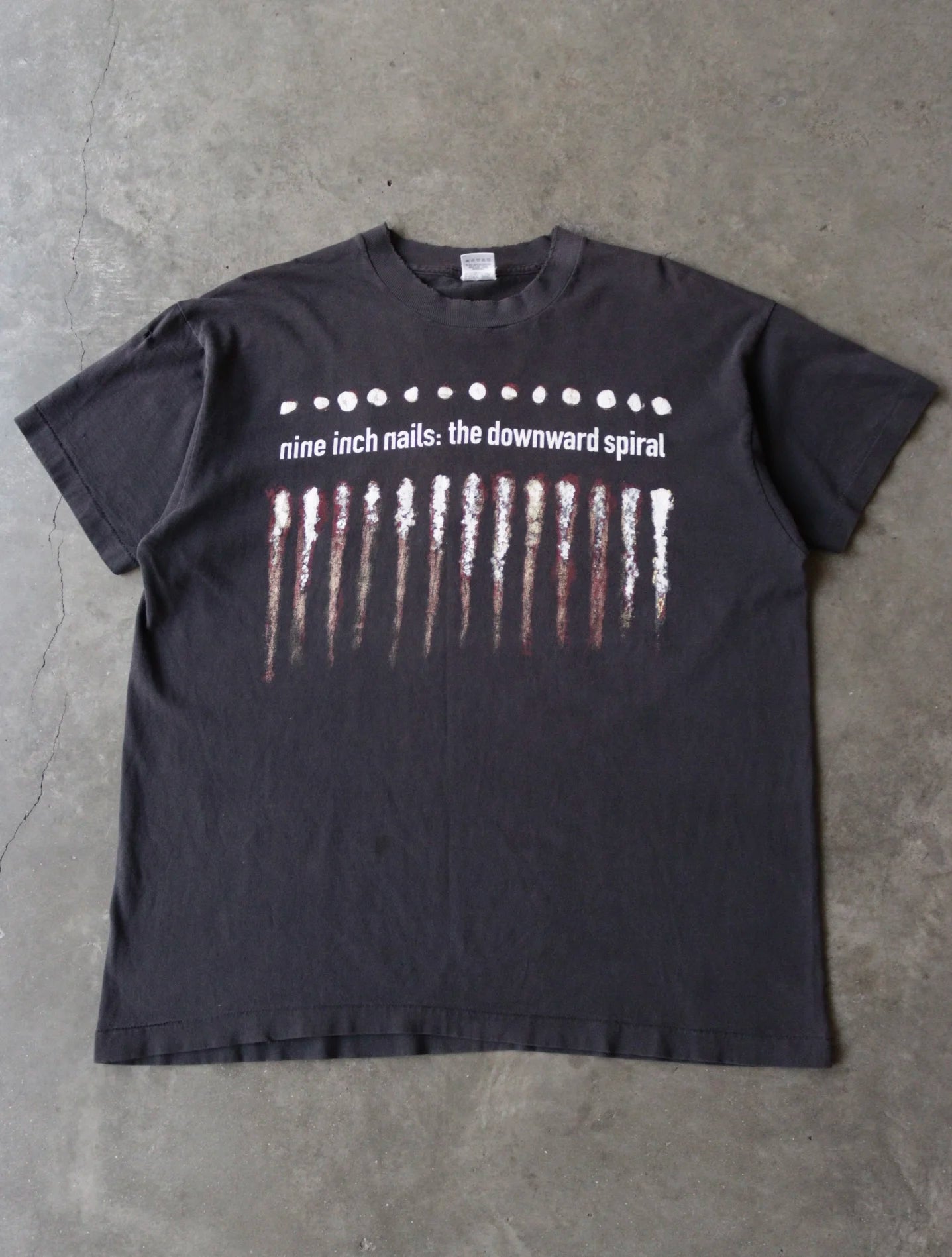 1990S NINE INCH NAILS THE DOWNWARD SPIRAL TEE