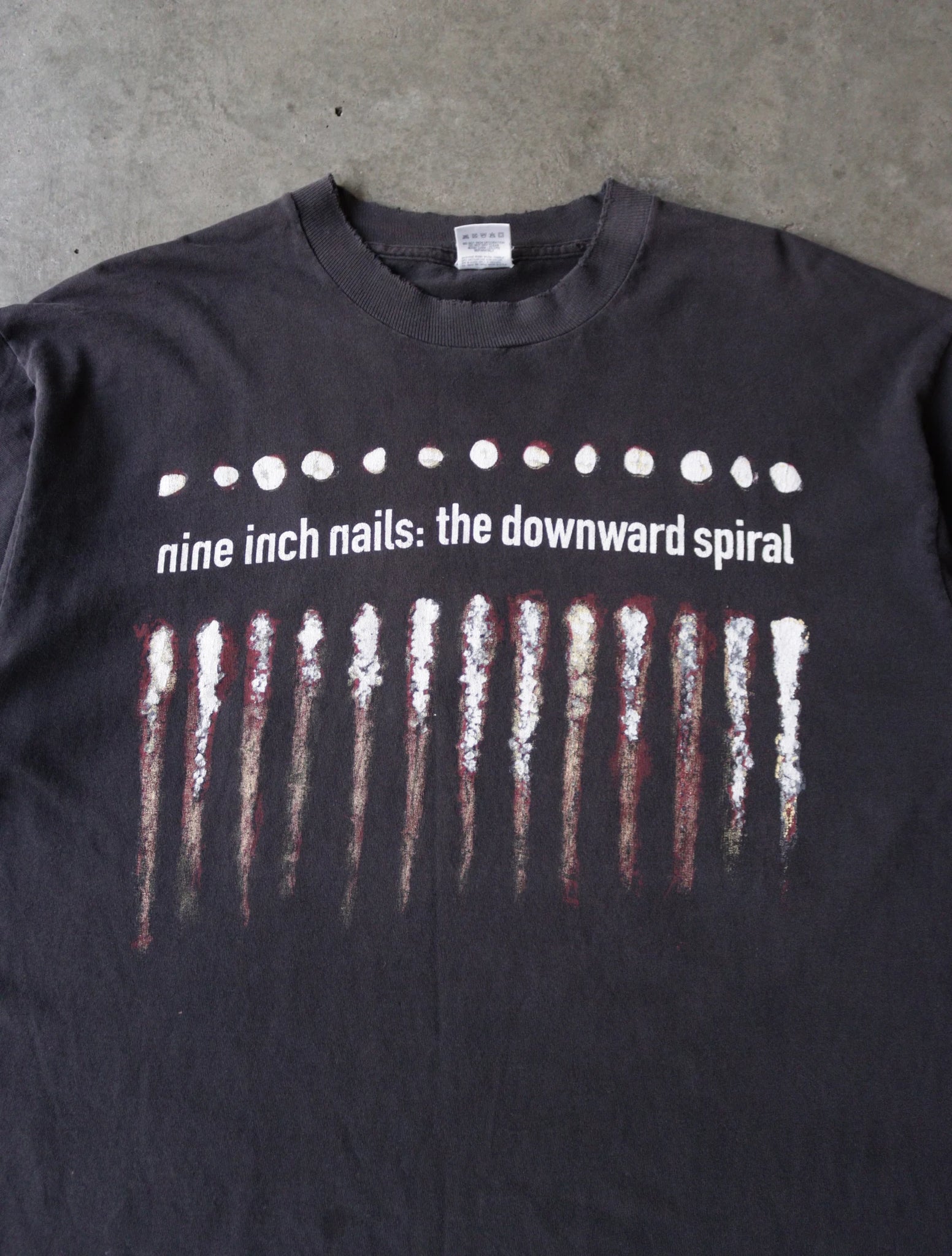 1990S NINE INCH NAILS THE DOWNWARD SPIRAL TEE